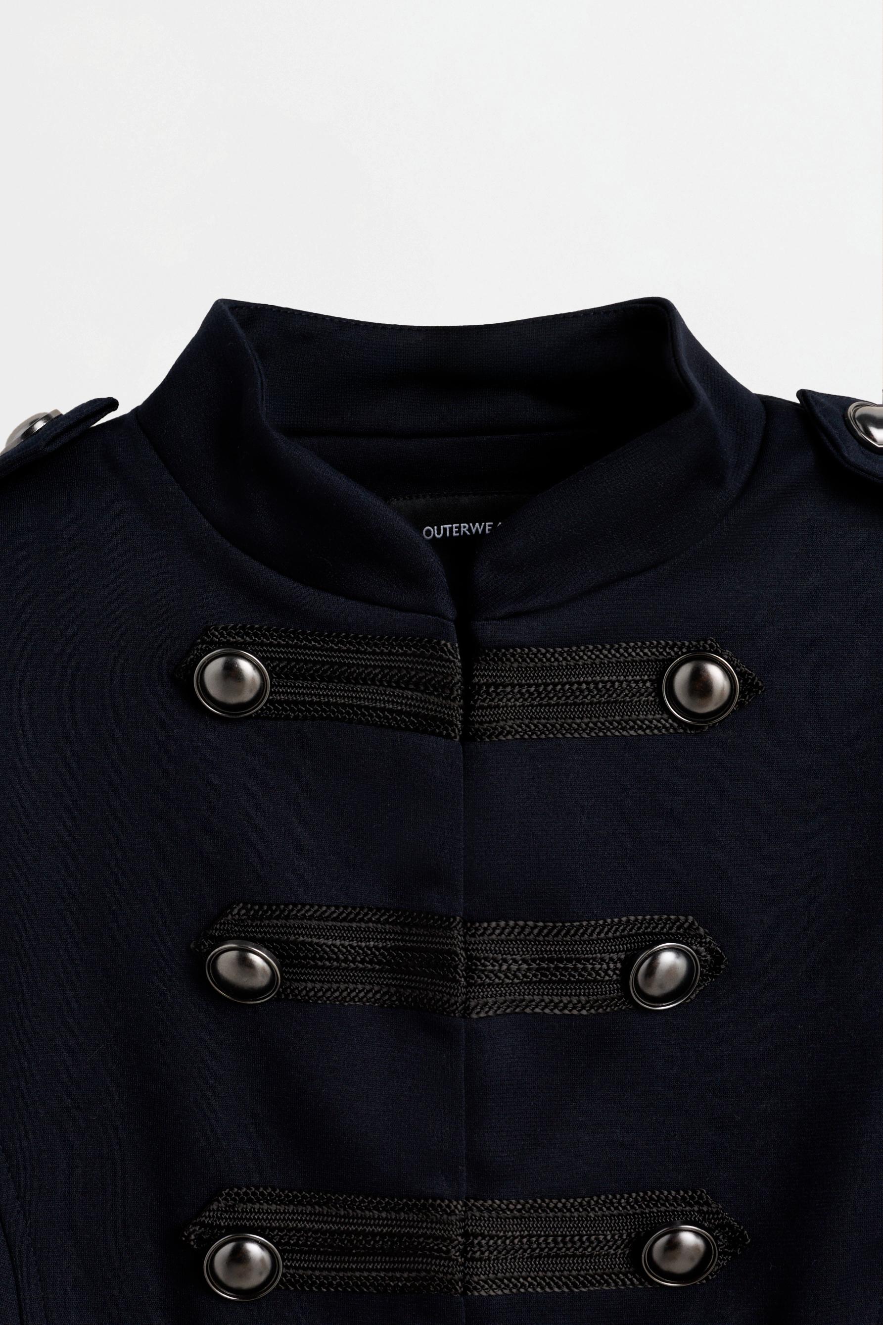 Fitted toggle jacket — NAVY
