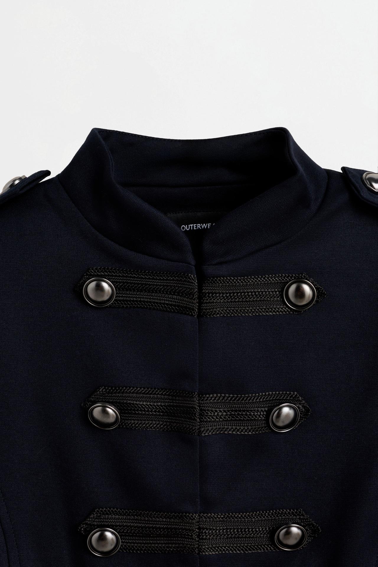 Fitted toggle jacket — NAVY