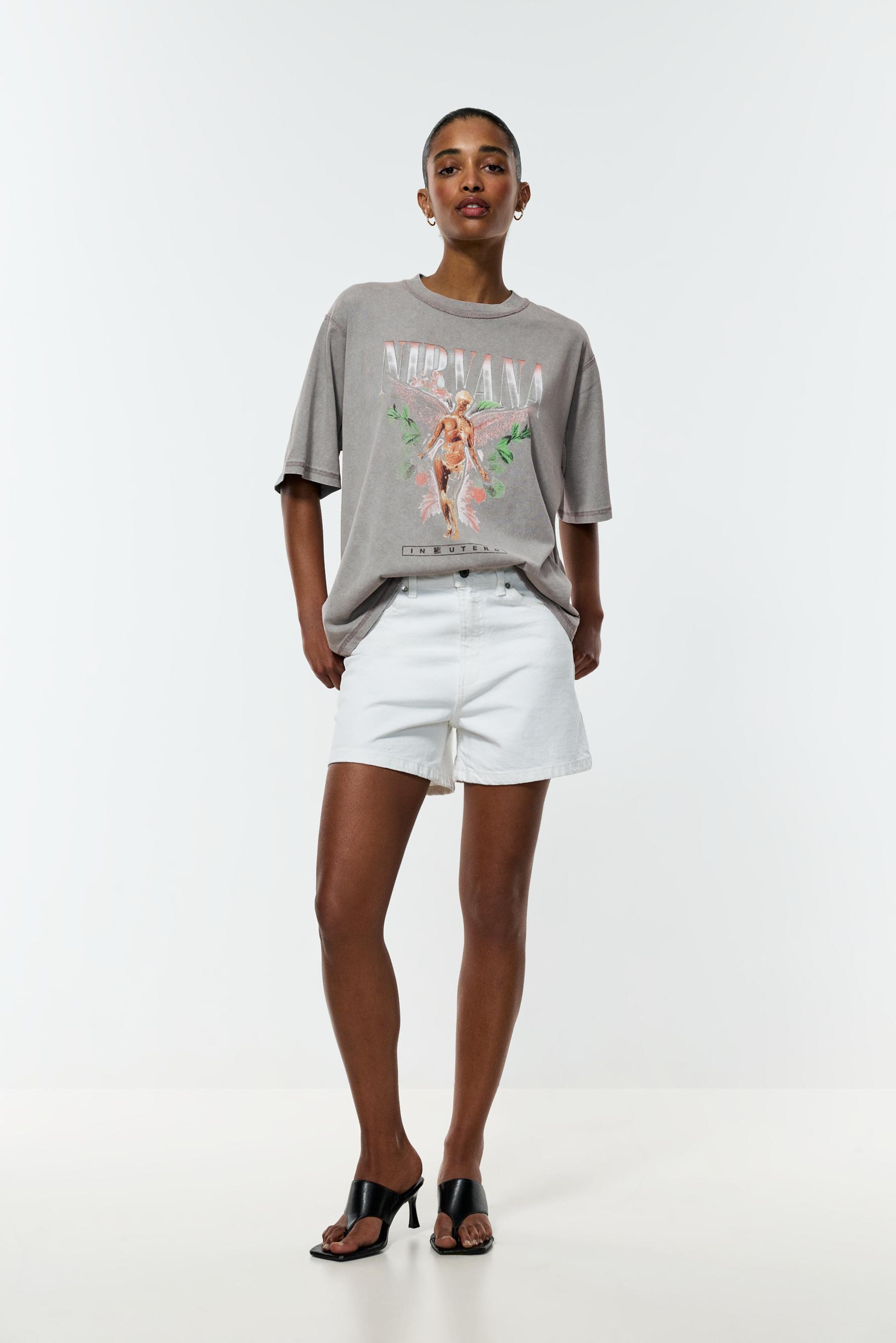 Oversize Nirvana T-shirt — ANTHRACITE GREY