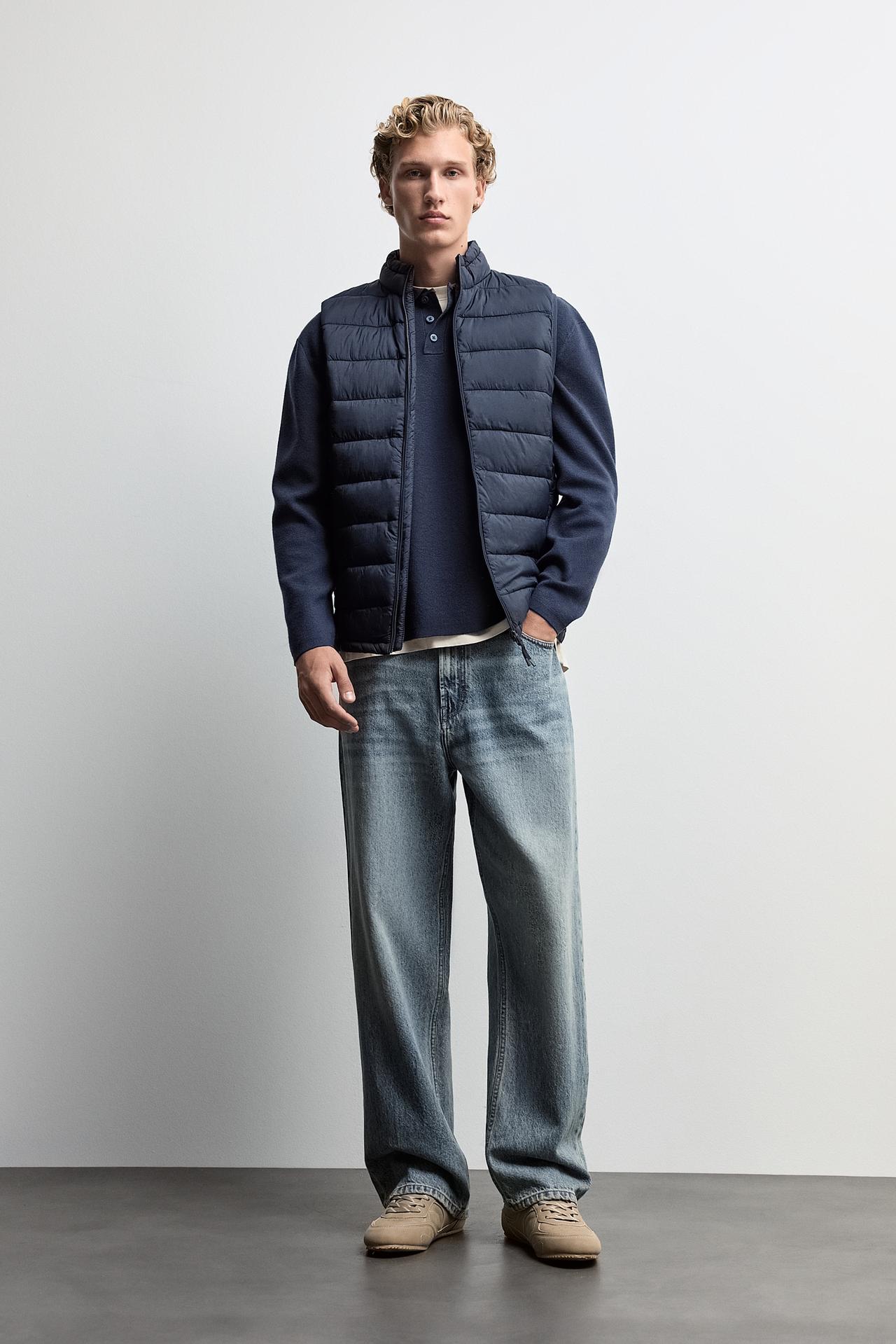 Lightweight quilted gilet — NAVY