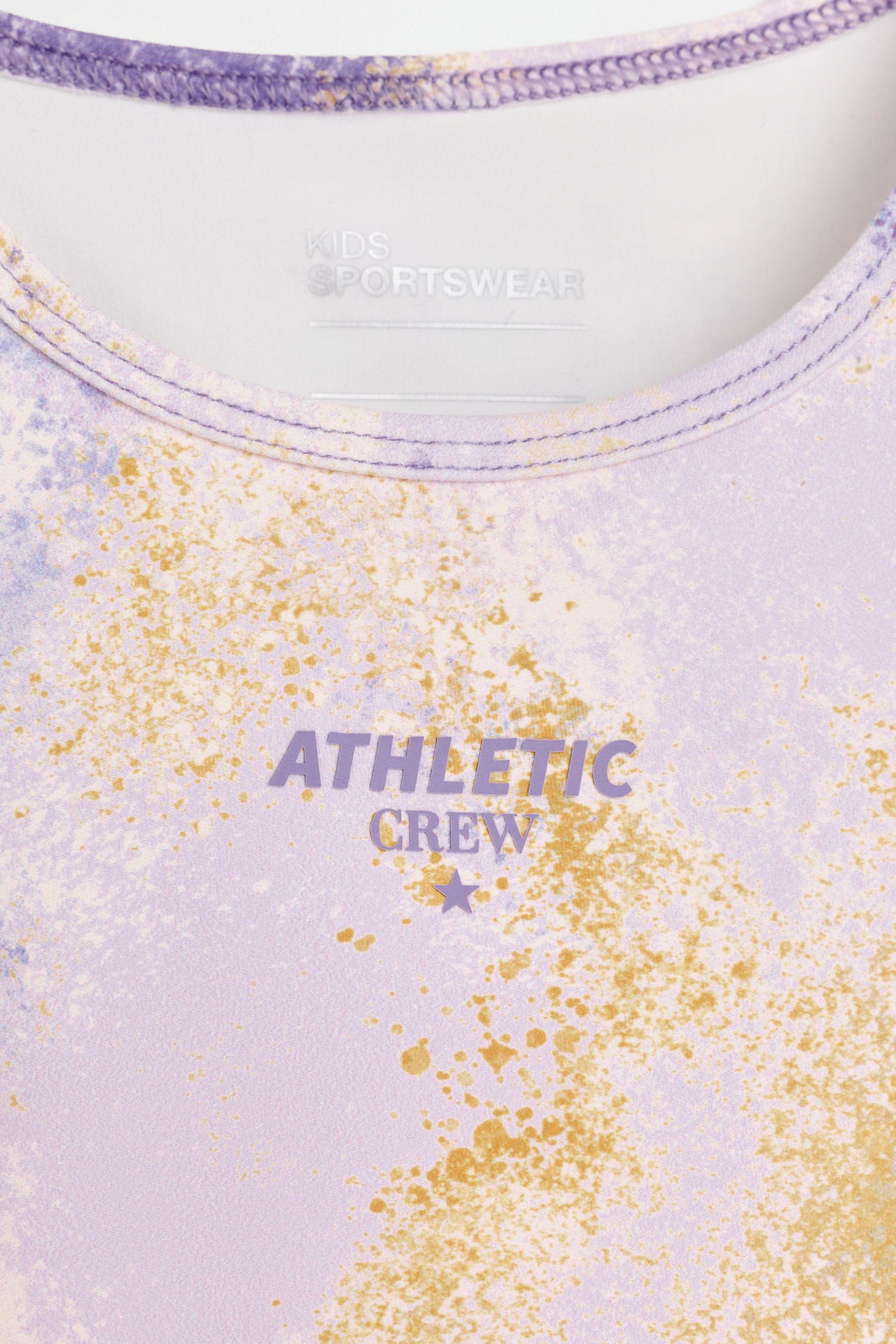 Cut-out sports top — MAUVE