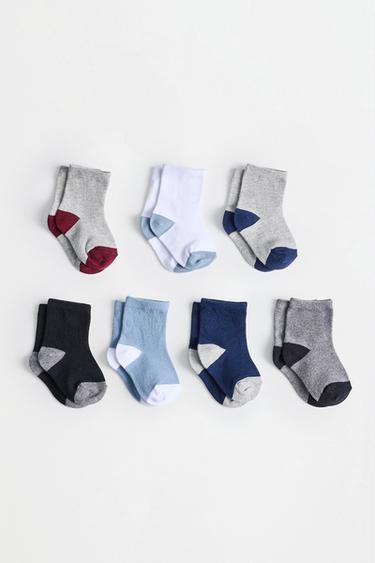 Long socks (7-pack) — GREY/BLUE 1