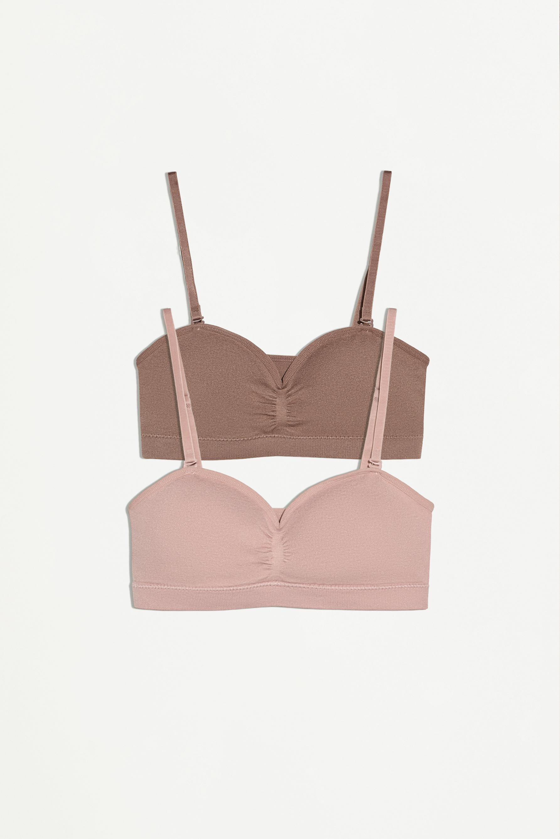 Seamless bandeau tops (2-Pack) — MINK