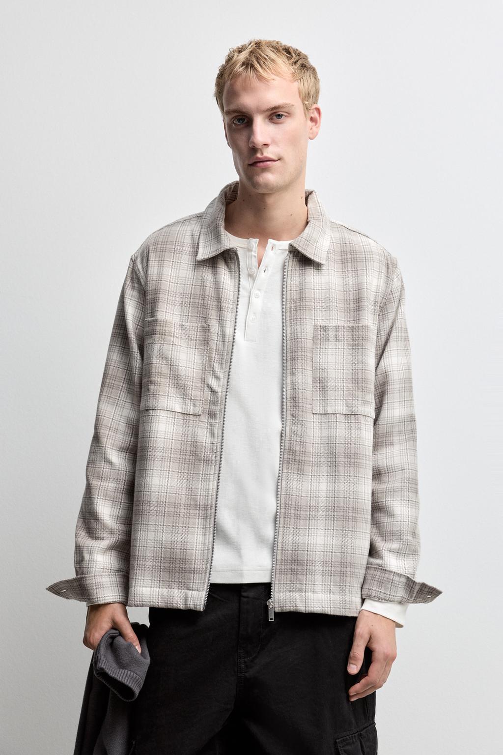 Lefties Flanel zip-up köynək