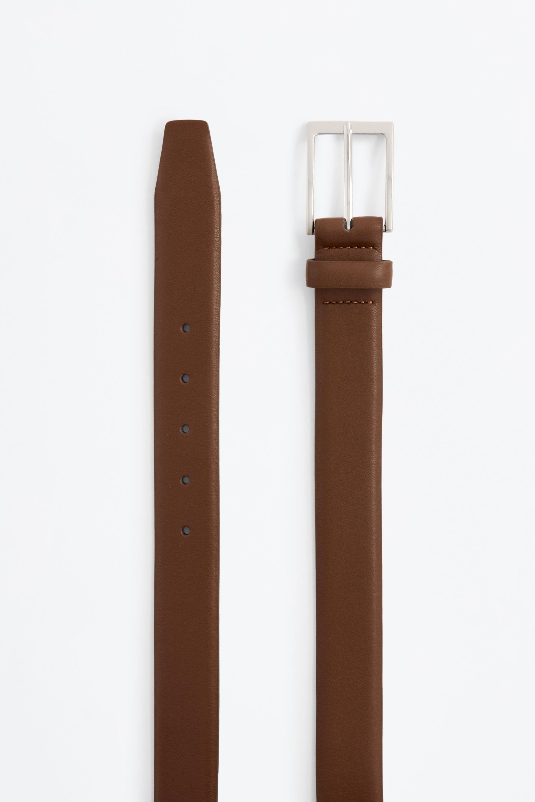 Basic dress belt — BROWN