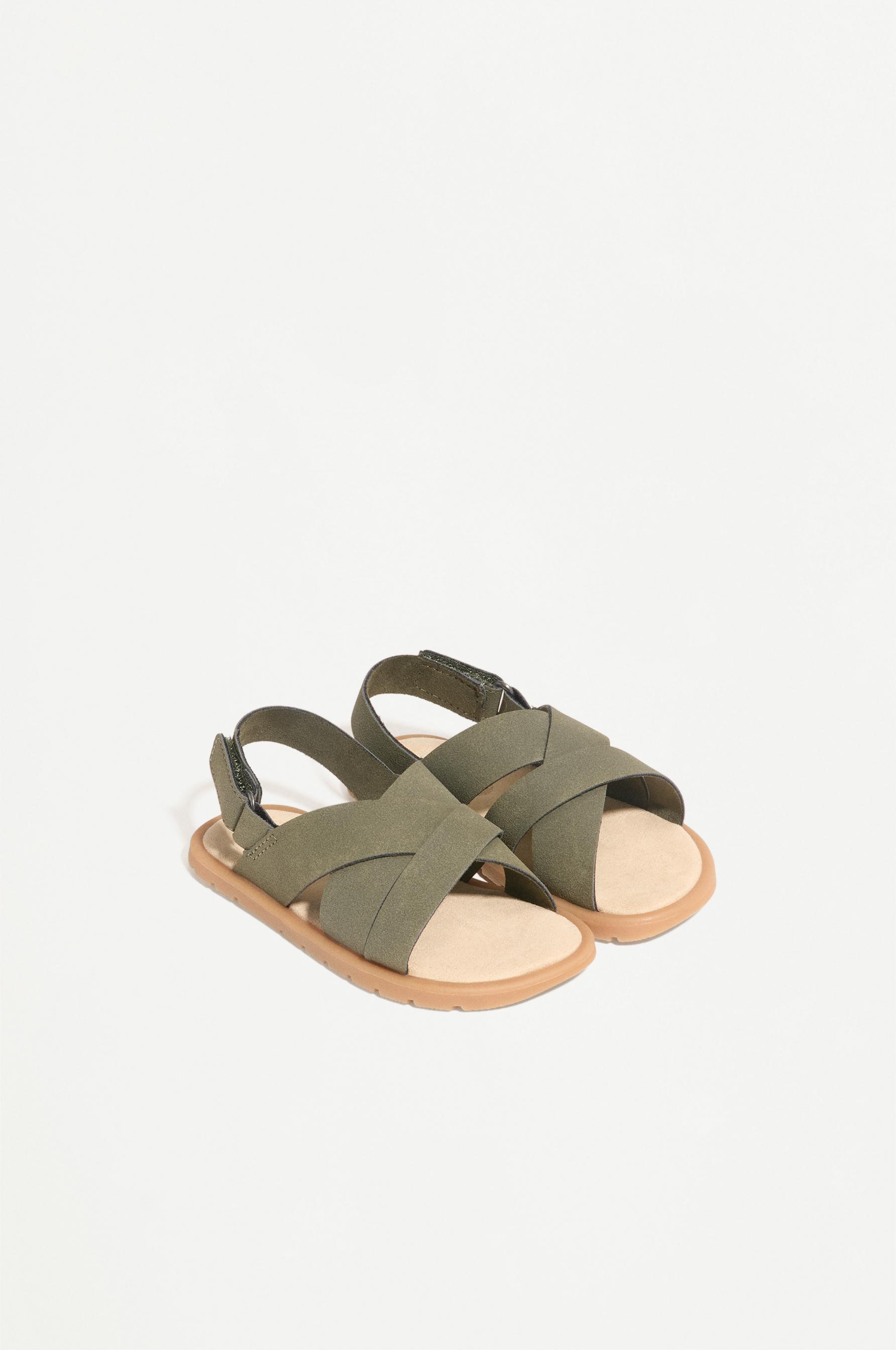 BAREFOOT STRAP SANDALS — KHAKI