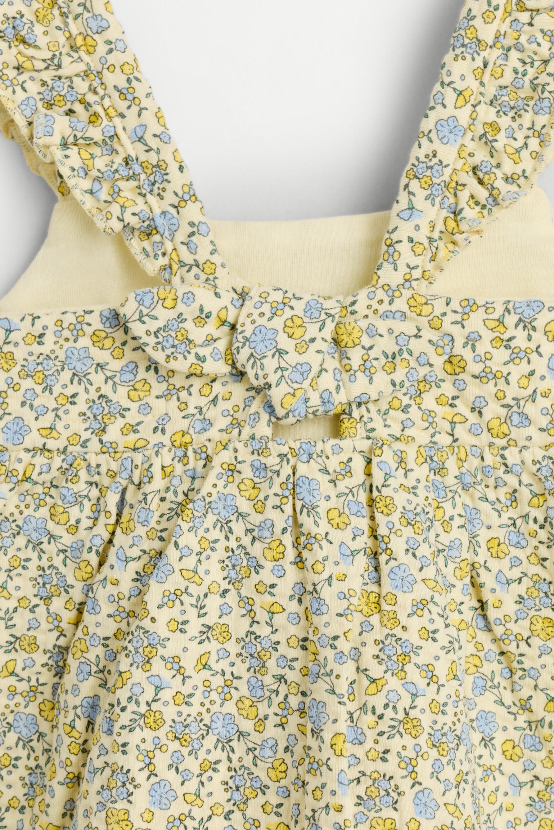 Dress with back tie — PALE YELLOW