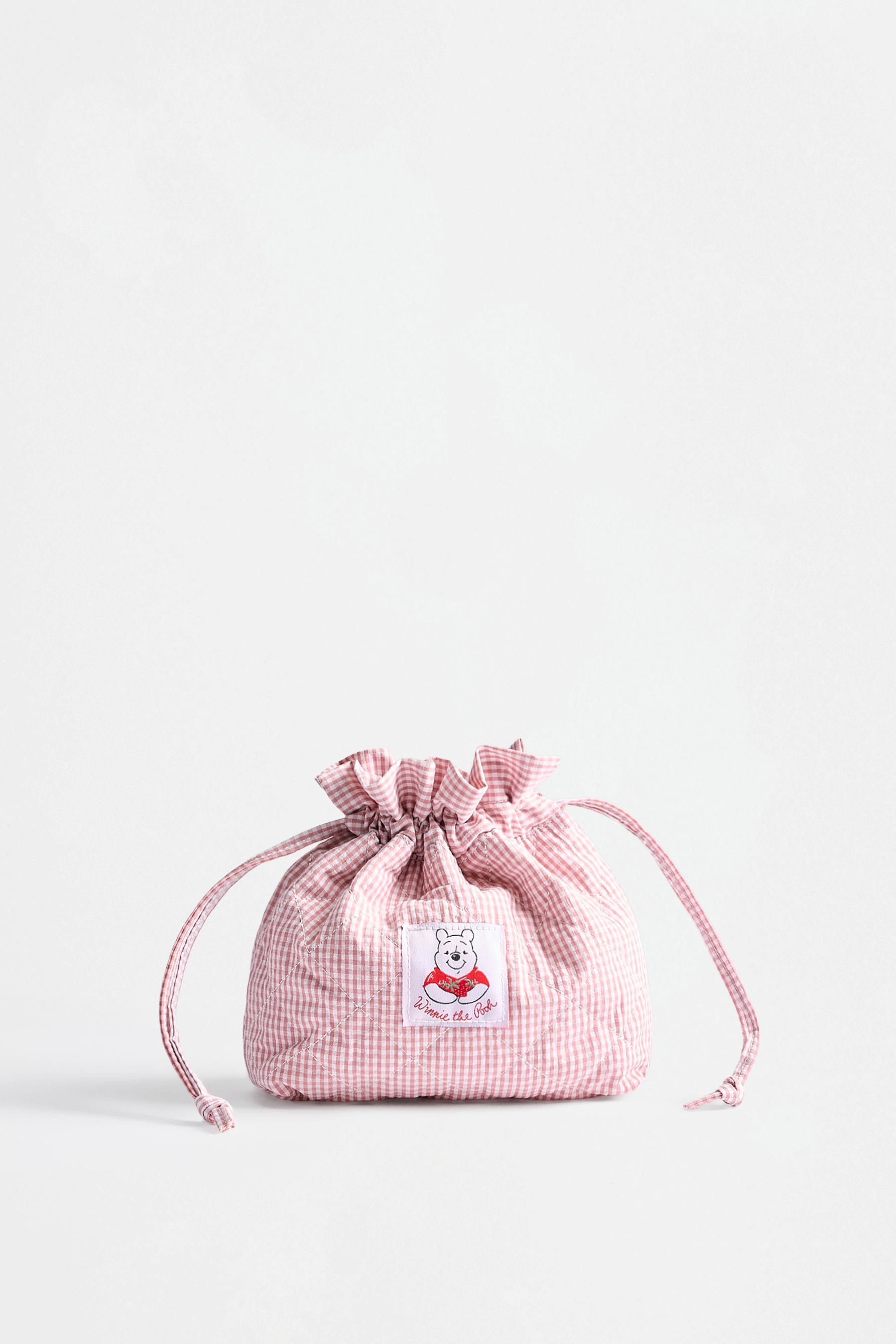 Winnie the Pooh ©Disney gingham toiletry bag — FADED PINK