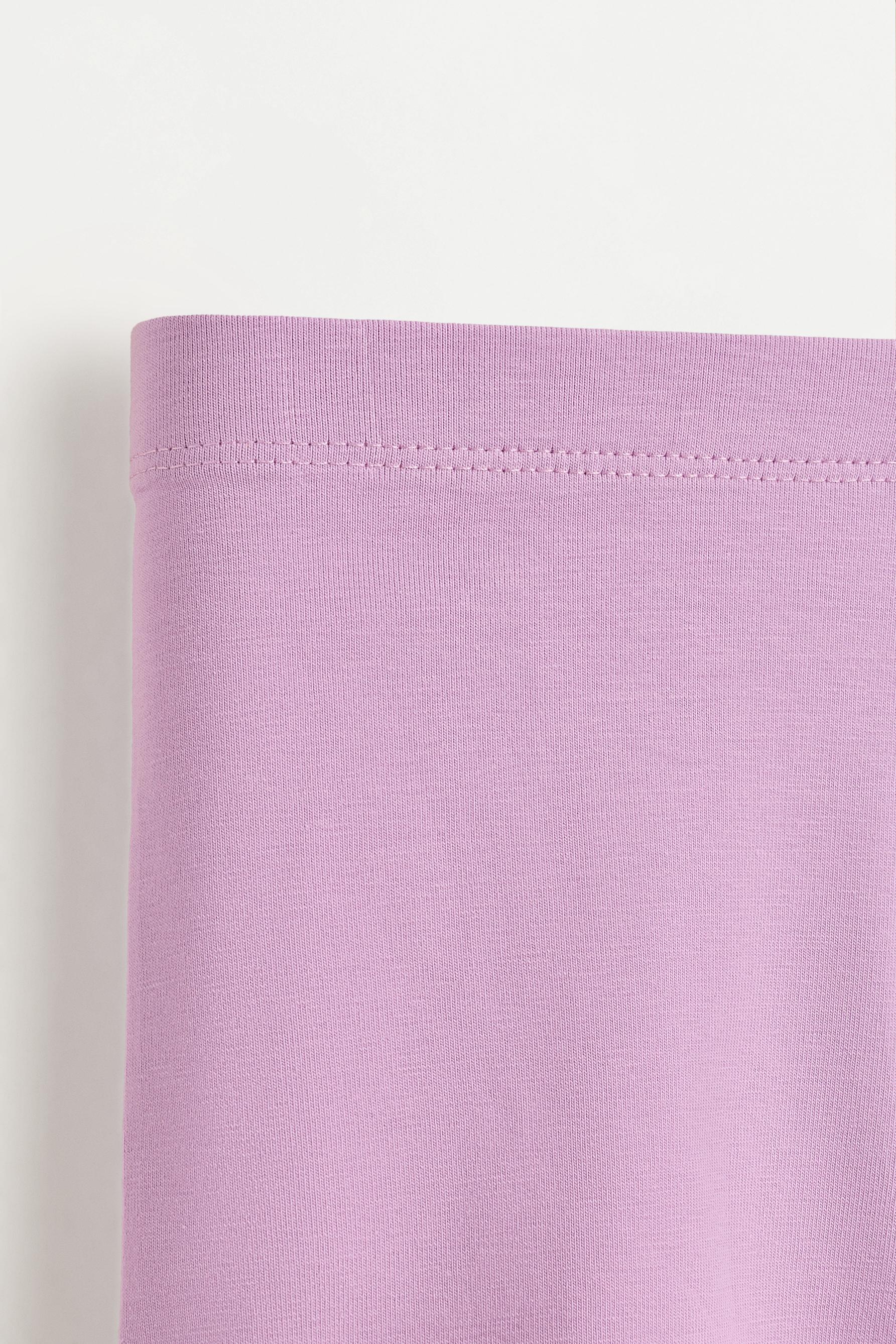 2-pack of plain short leggings — MAUVE PINK