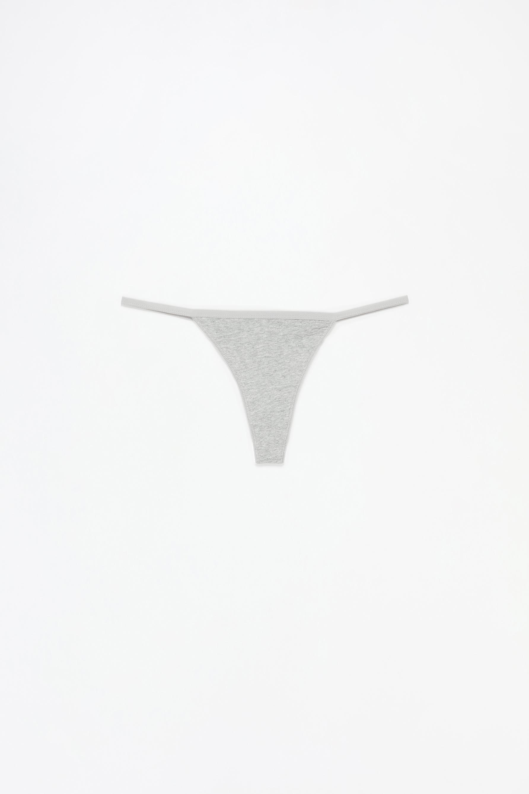 5-pack of thongs — GREY