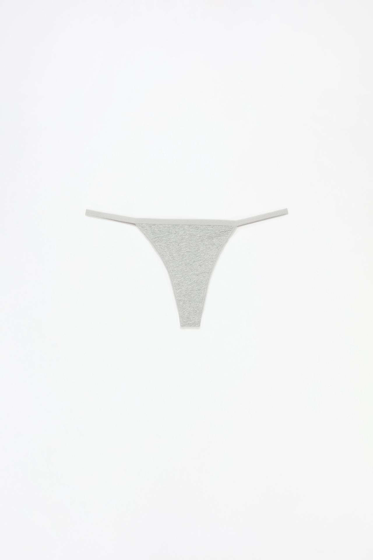 5-pack of thongs — GREY
