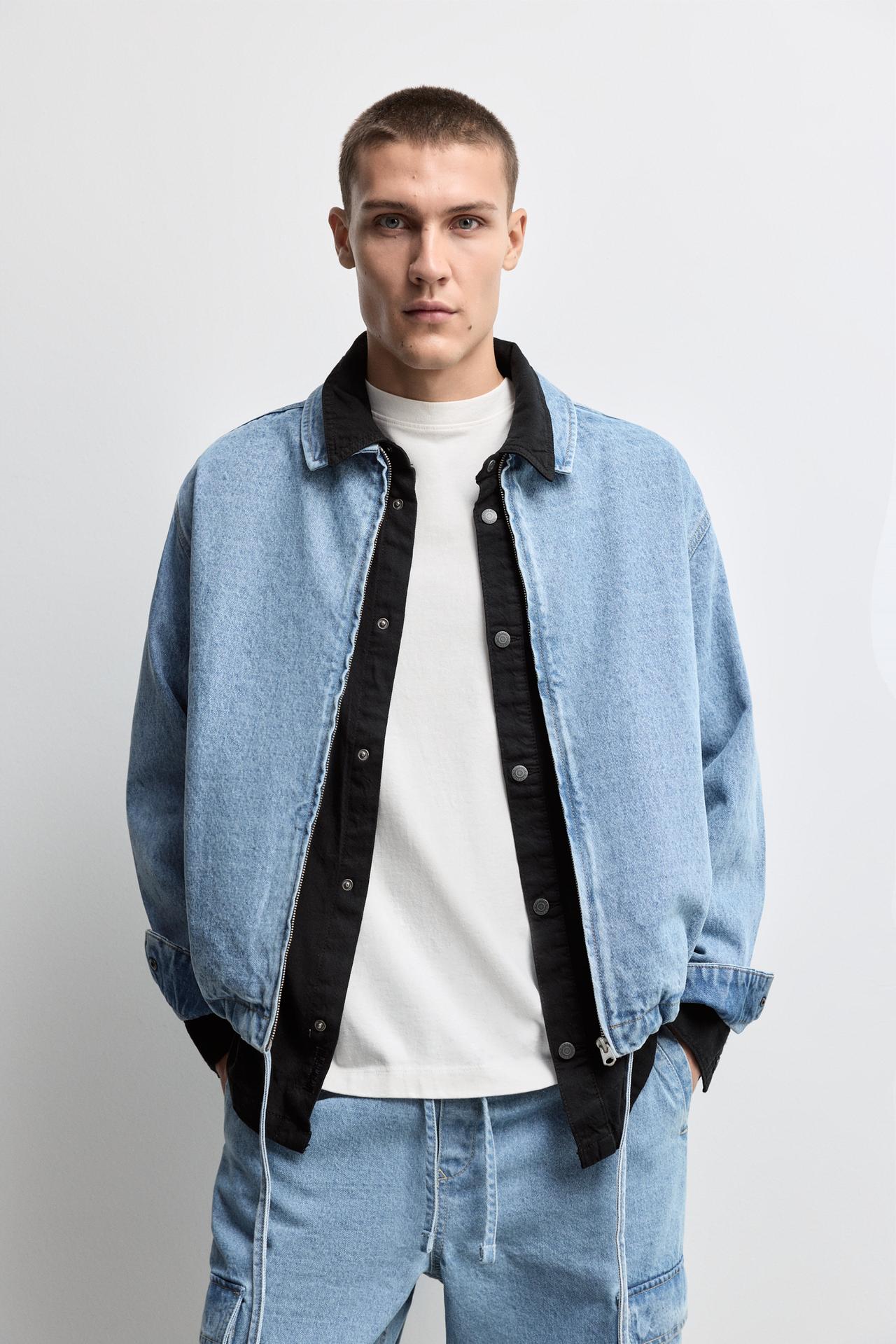 Denim jacket bomber — INDIGO