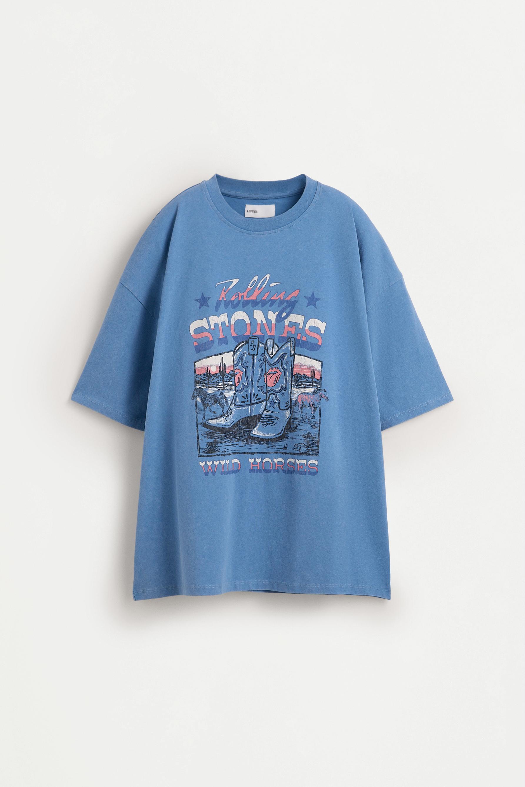 Rolling Stones ©Universal oversize T-shirt — PALE BLUE