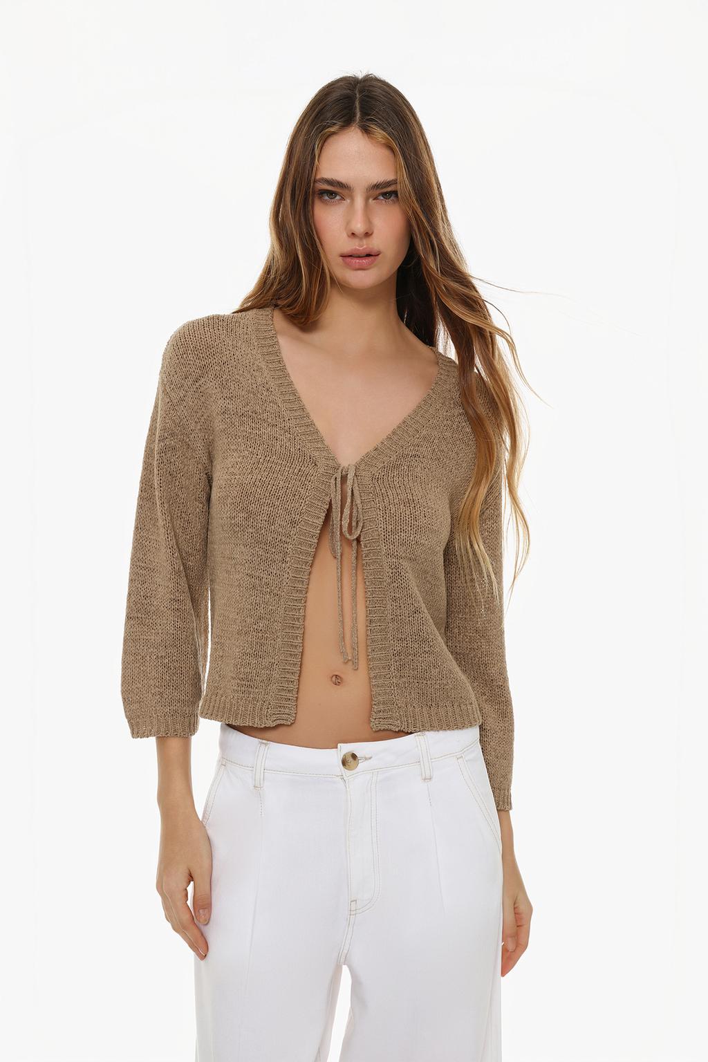 Rustic knit cardigan