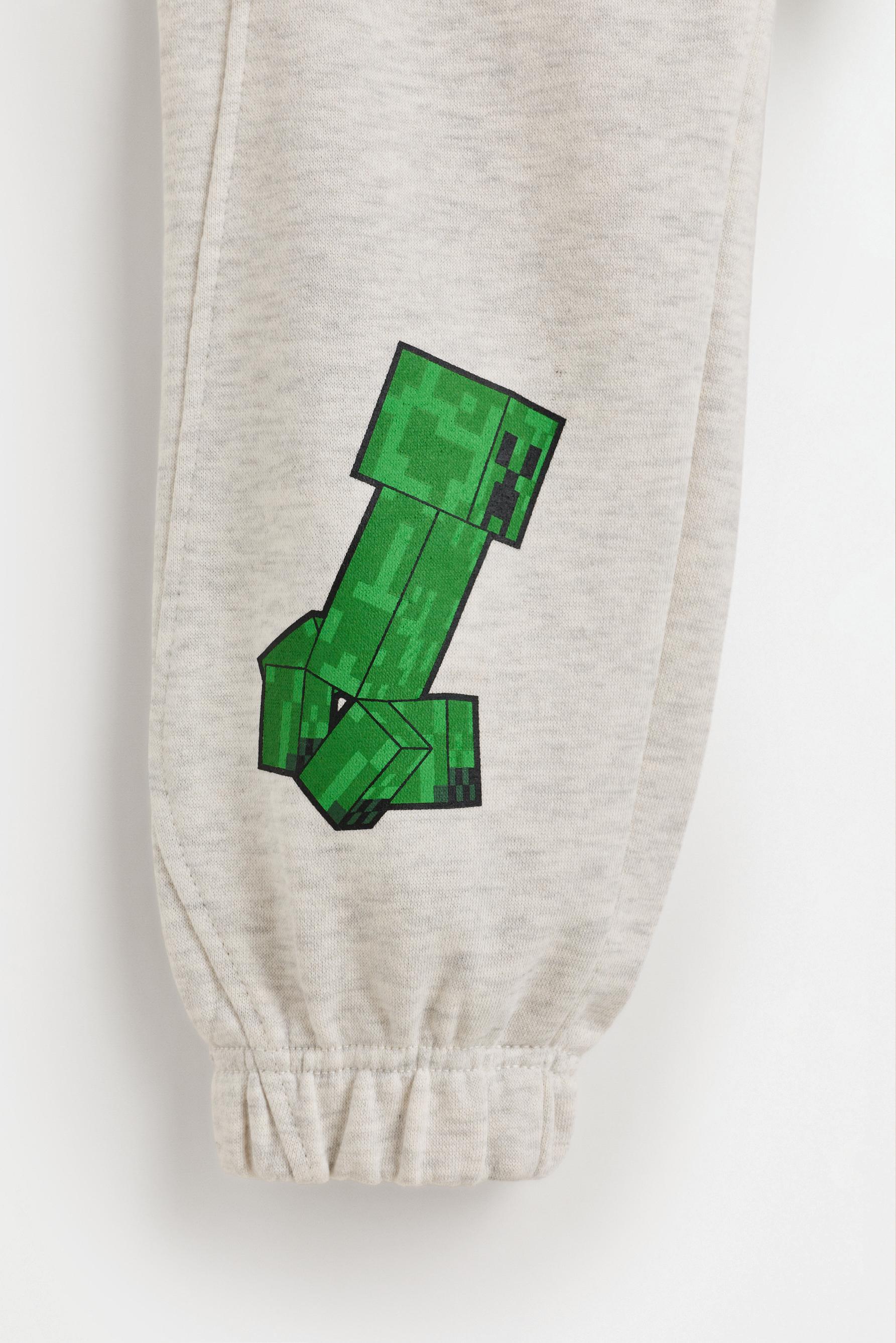 Minecraft plush trousers — GREY MARL