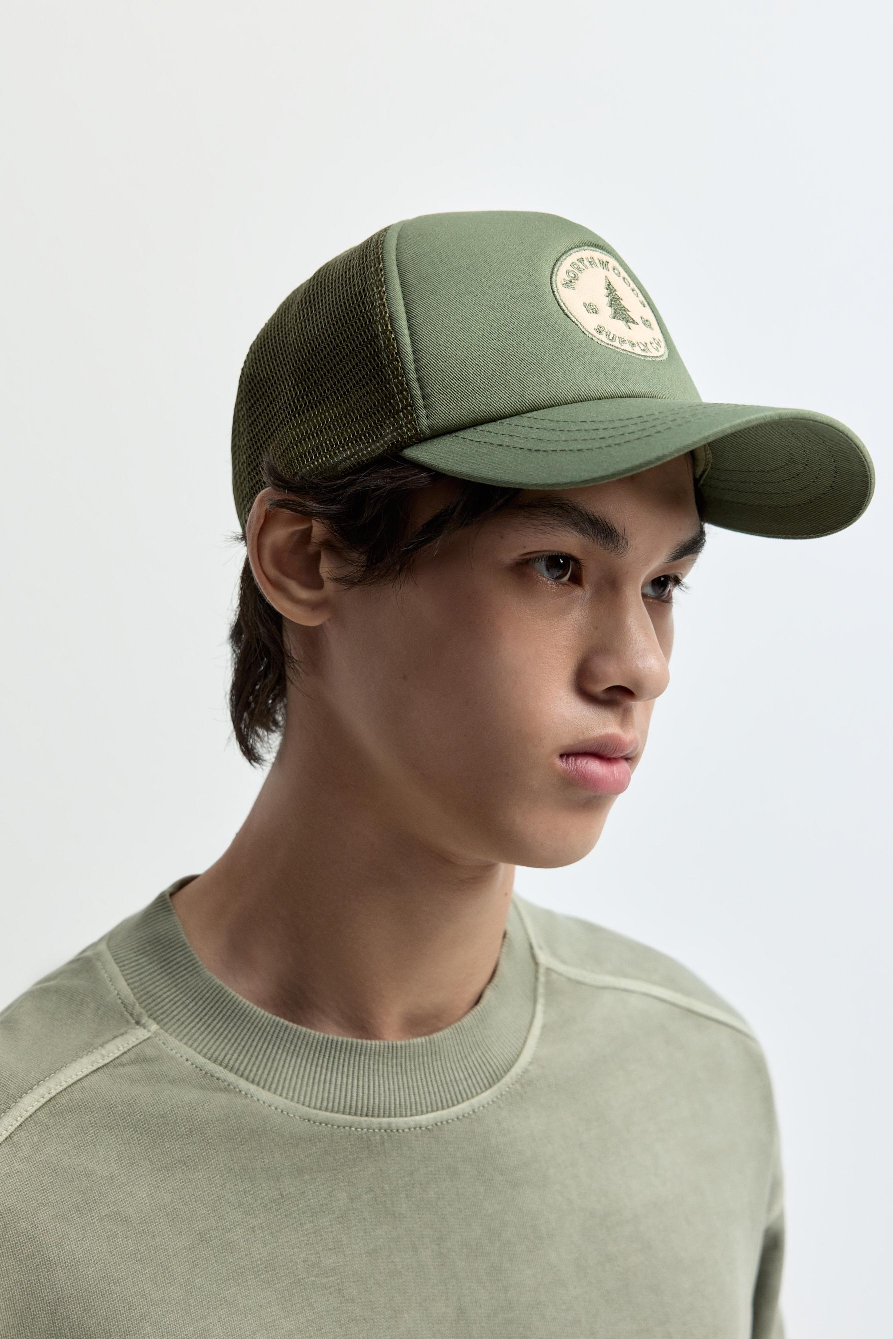 Mesh patch cap — PASTEL GREEN