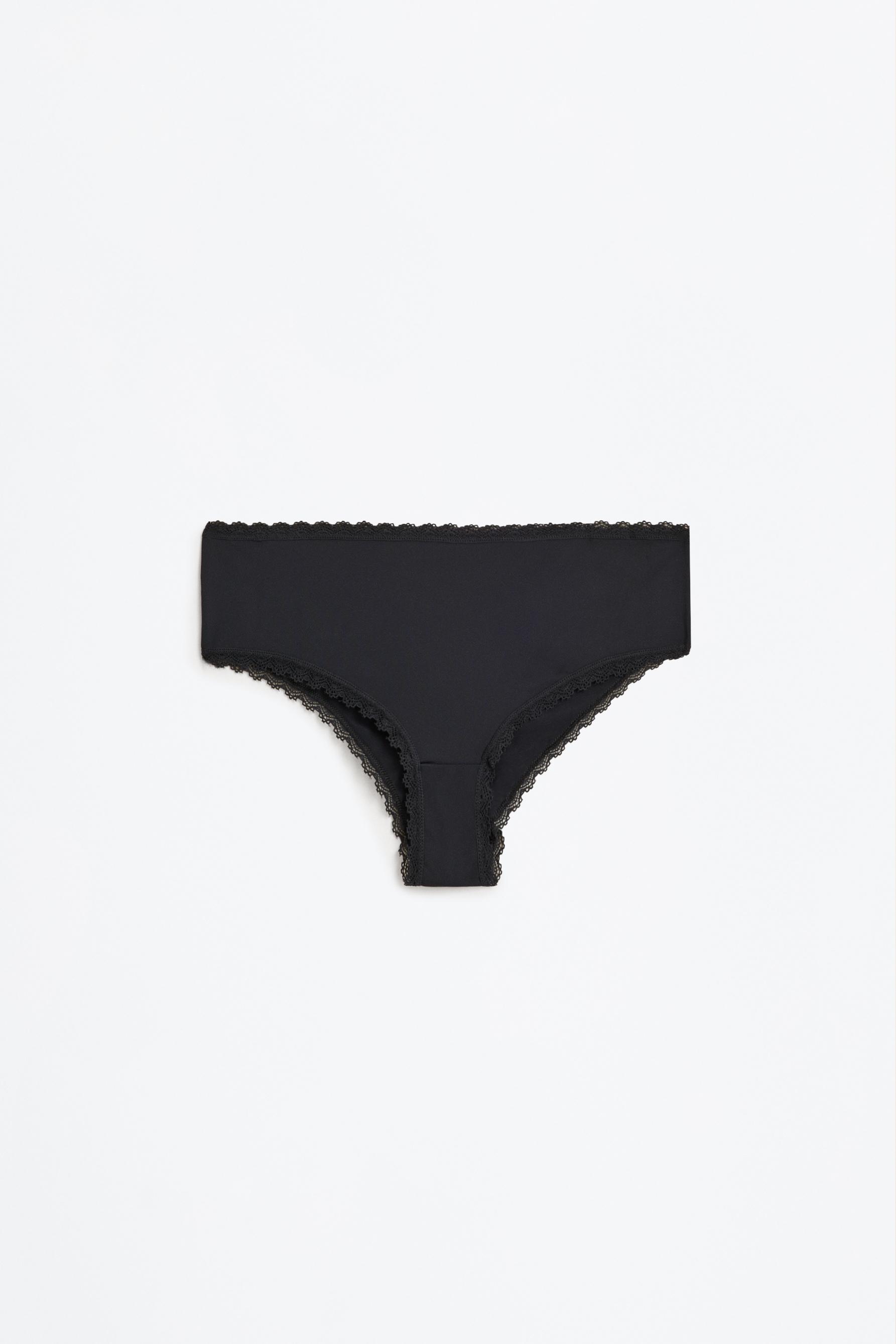 Pack of 3 microfibre hipster briefs — BLACK