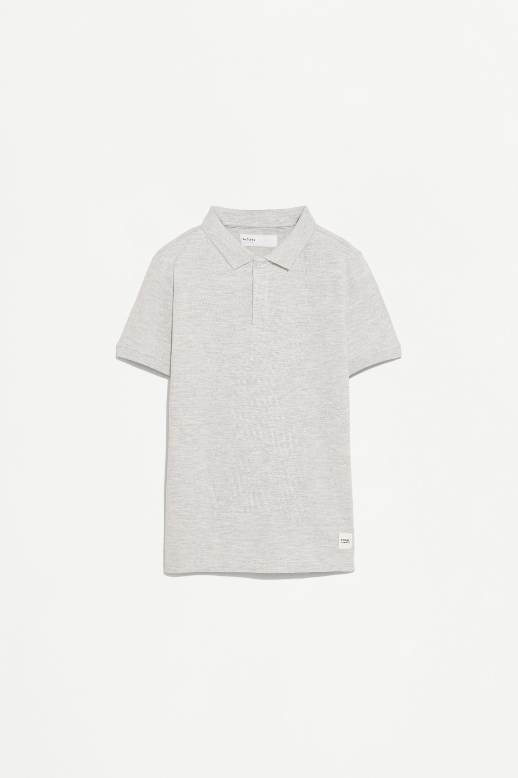 Basic polo shirt — GREY MARL