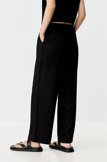 Textured jogging trousers — BLACK 4