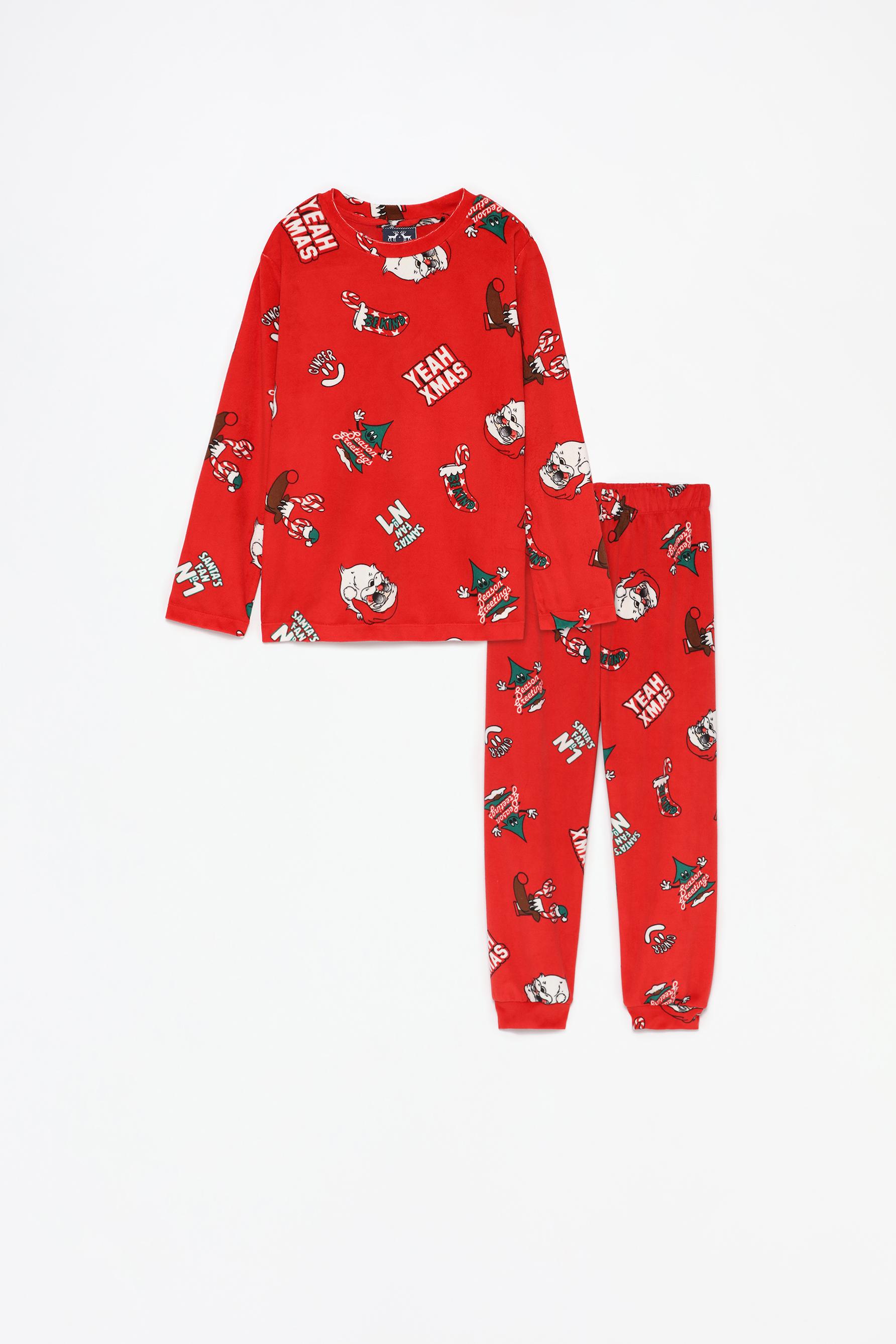 Ni os pijama aterciopelado santa lefties espa a