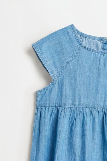 Ruffled denim dress — PALE BLUE 3