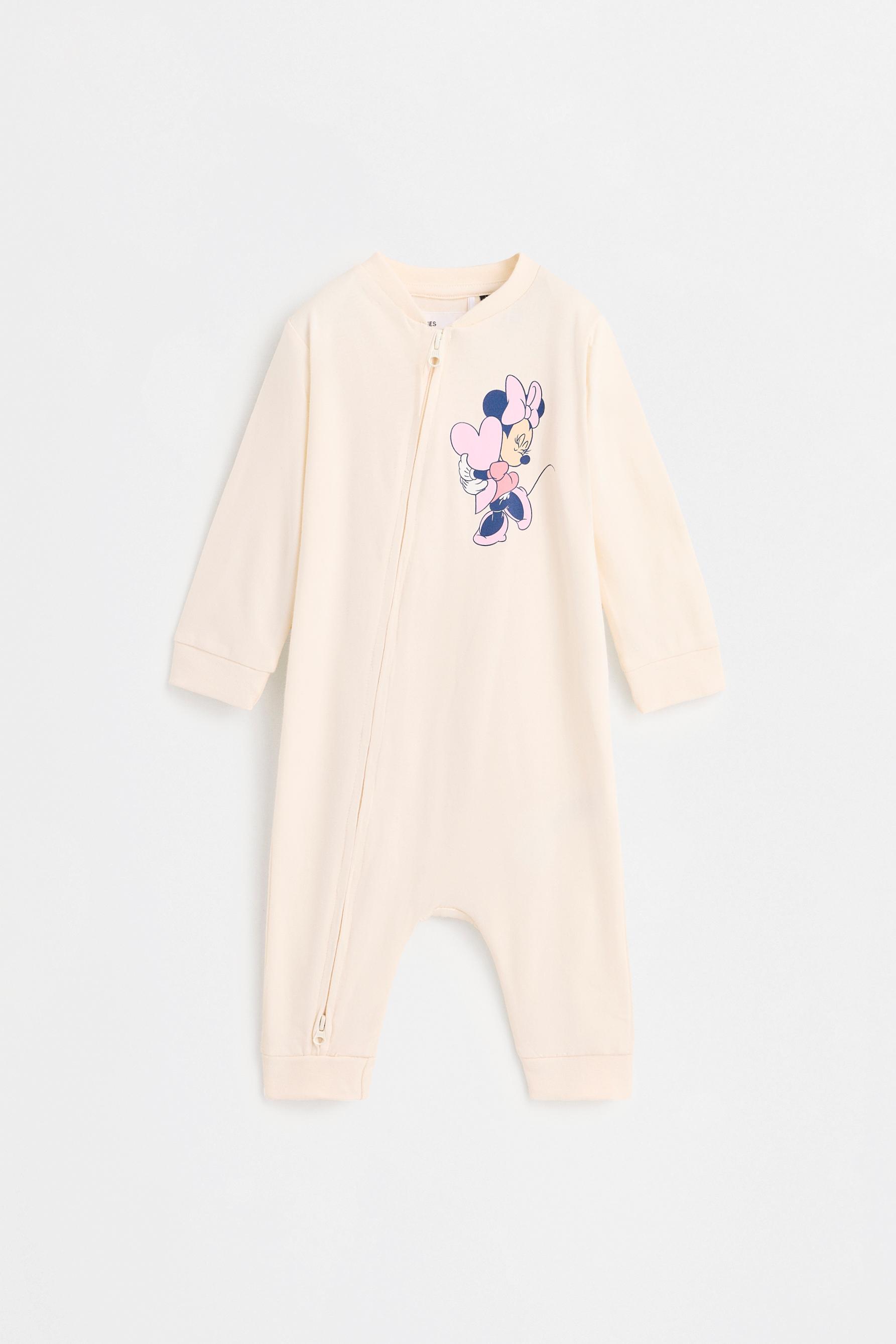 Pack of 2 Minnie Mouse ©Disney sleepsuits — ECRU