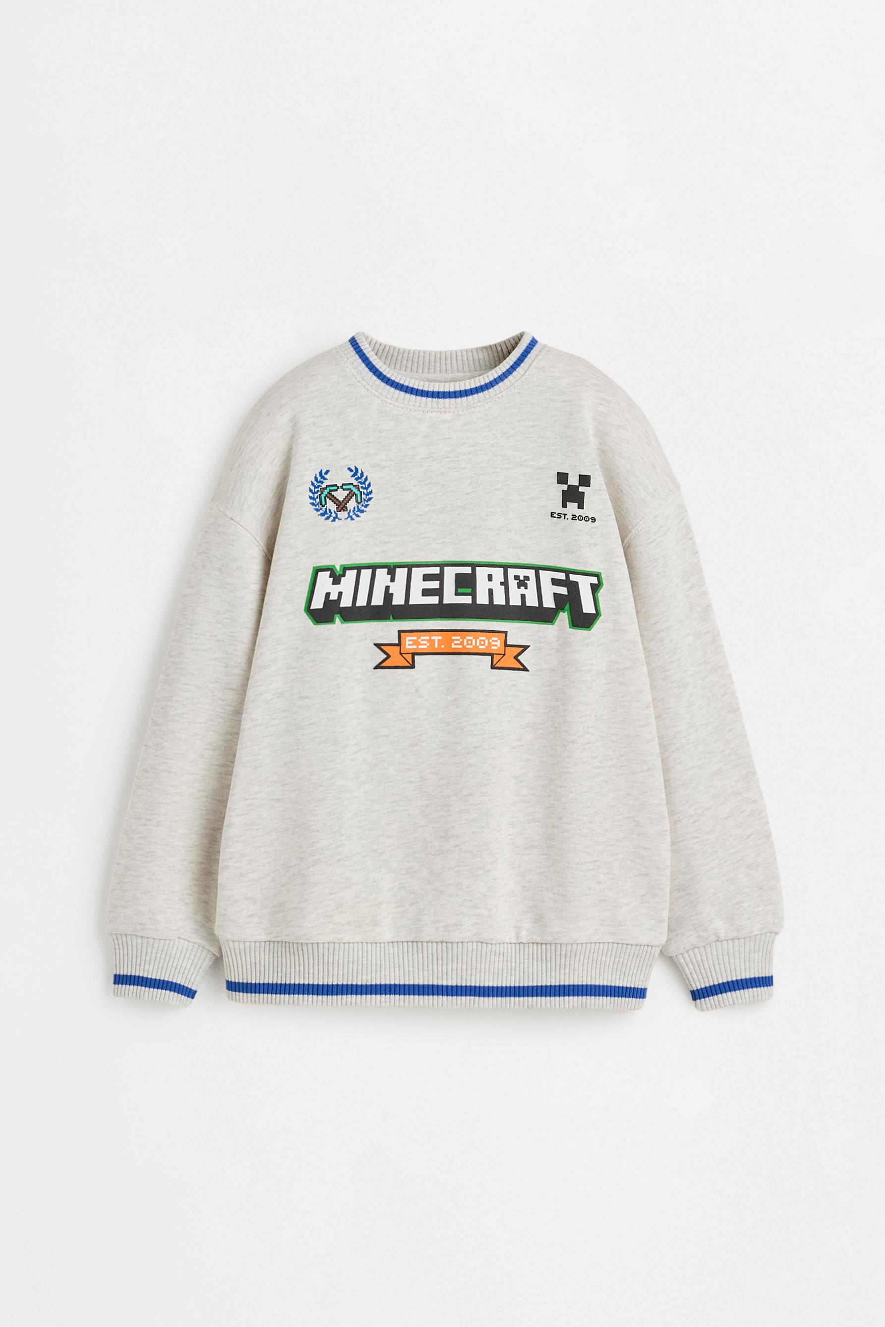Minecraft sweatshirt — GREY MARL