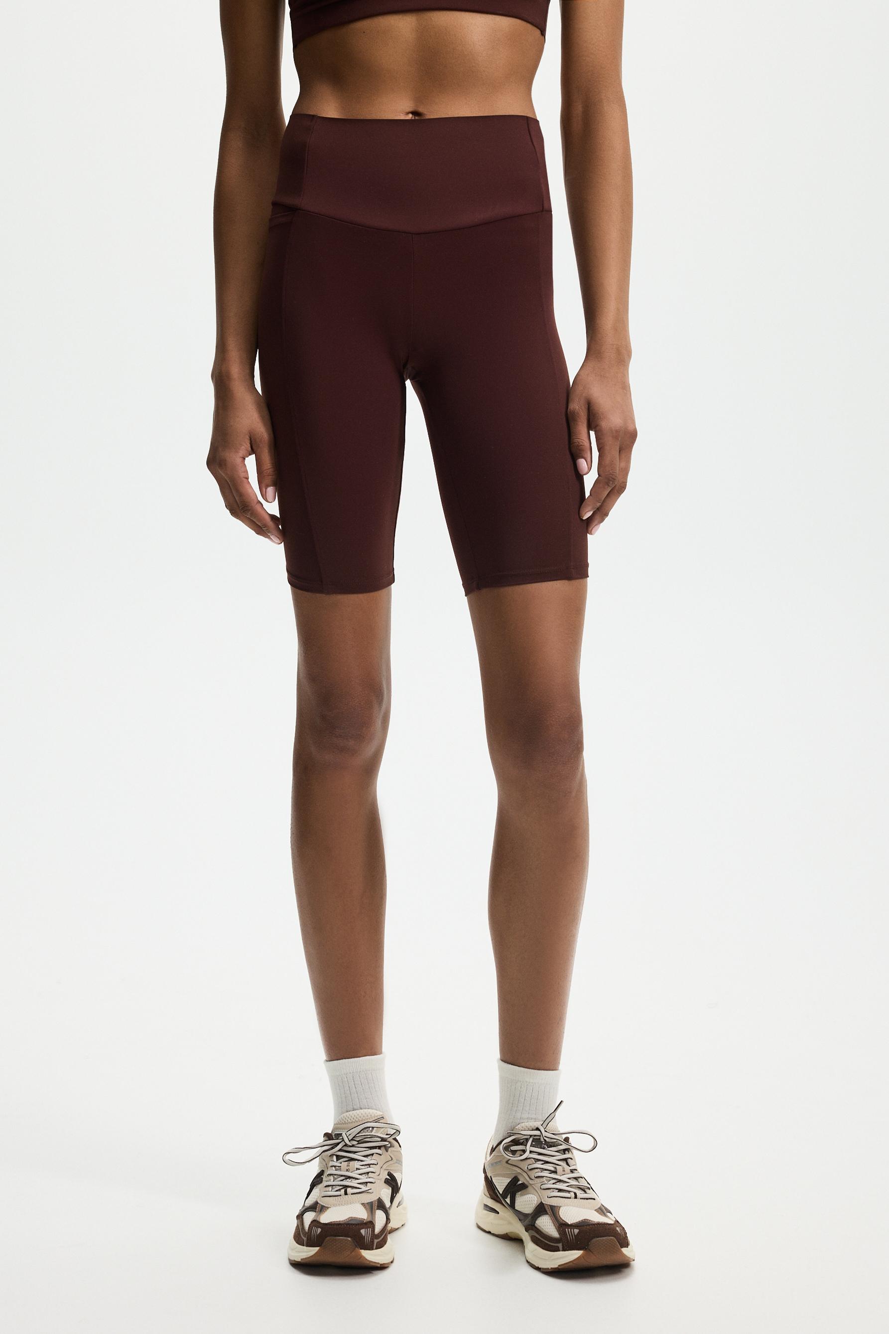 Shaping effect sports cycling leggings. — WINE