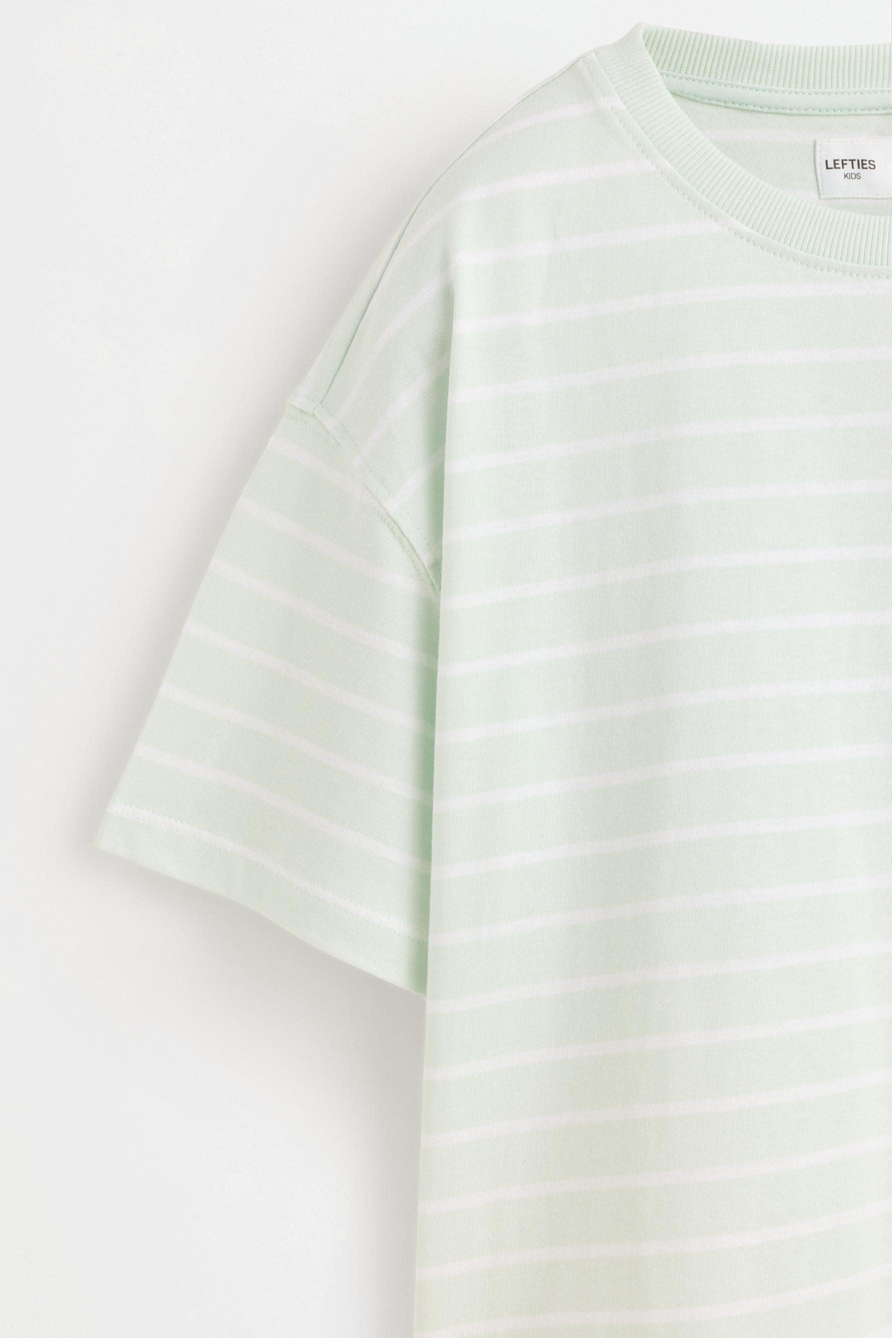 Striped T-shirt — WATER BLUE