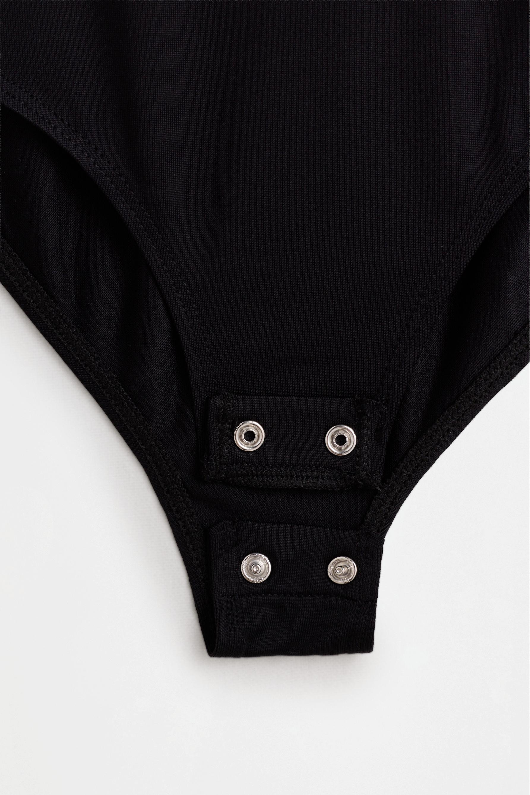 Polyamide bodysuit — BLACK