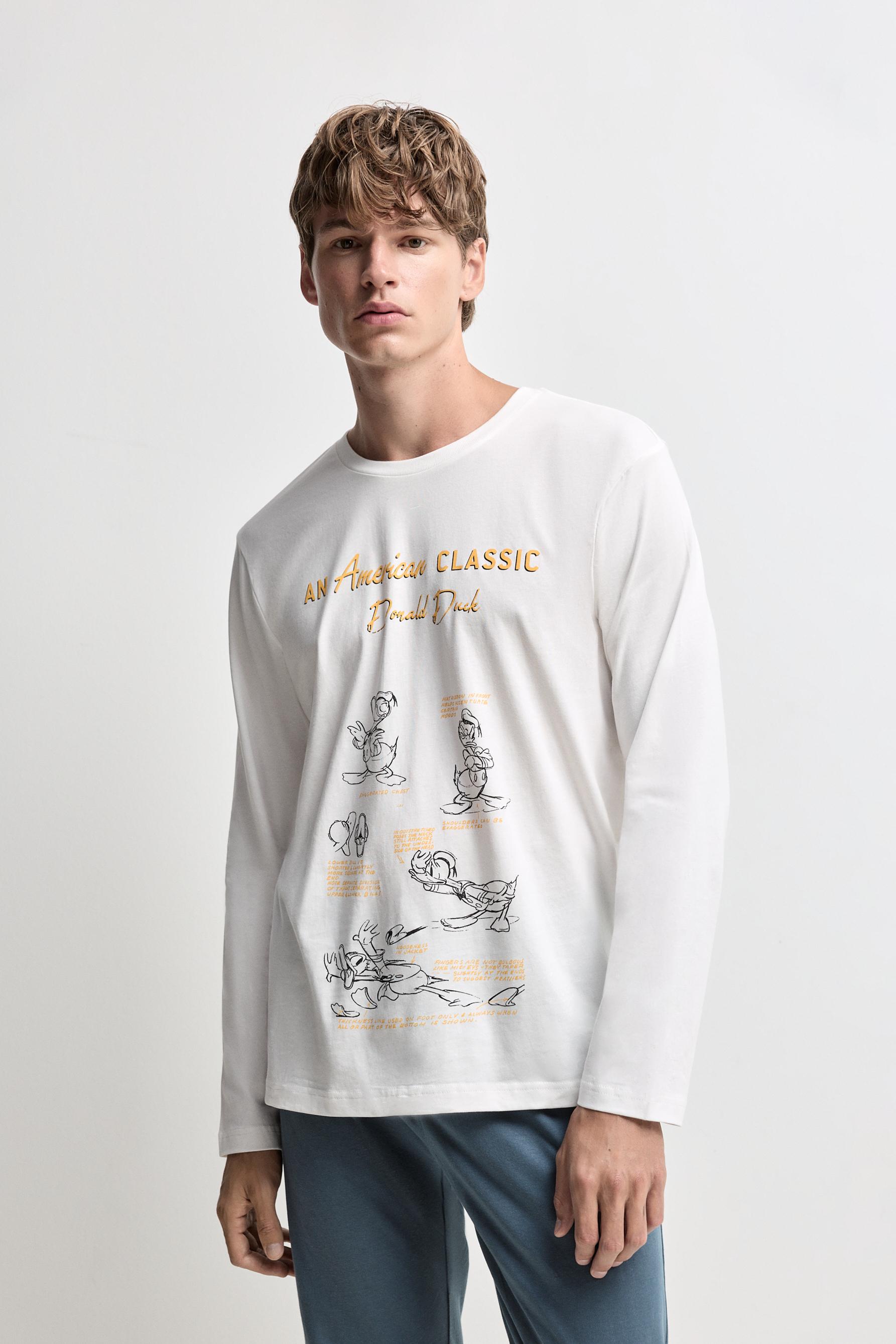 Donald ©Disney long sleeve pyjamas — OFF WHITE