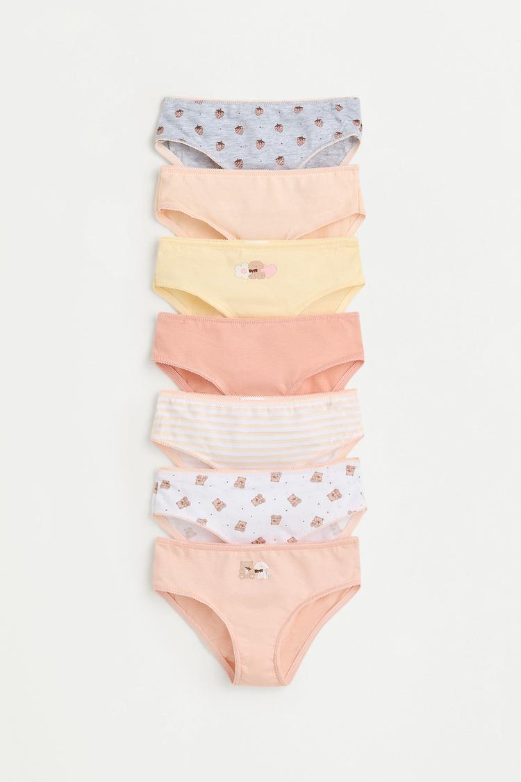 7-Pack Mixed Classic Briefs — TAN