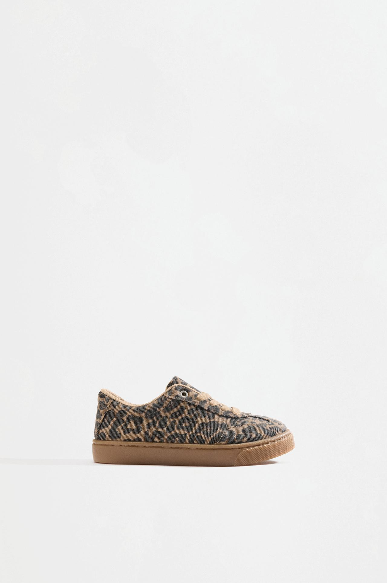 Animal Print Sneakers — LEOPARD