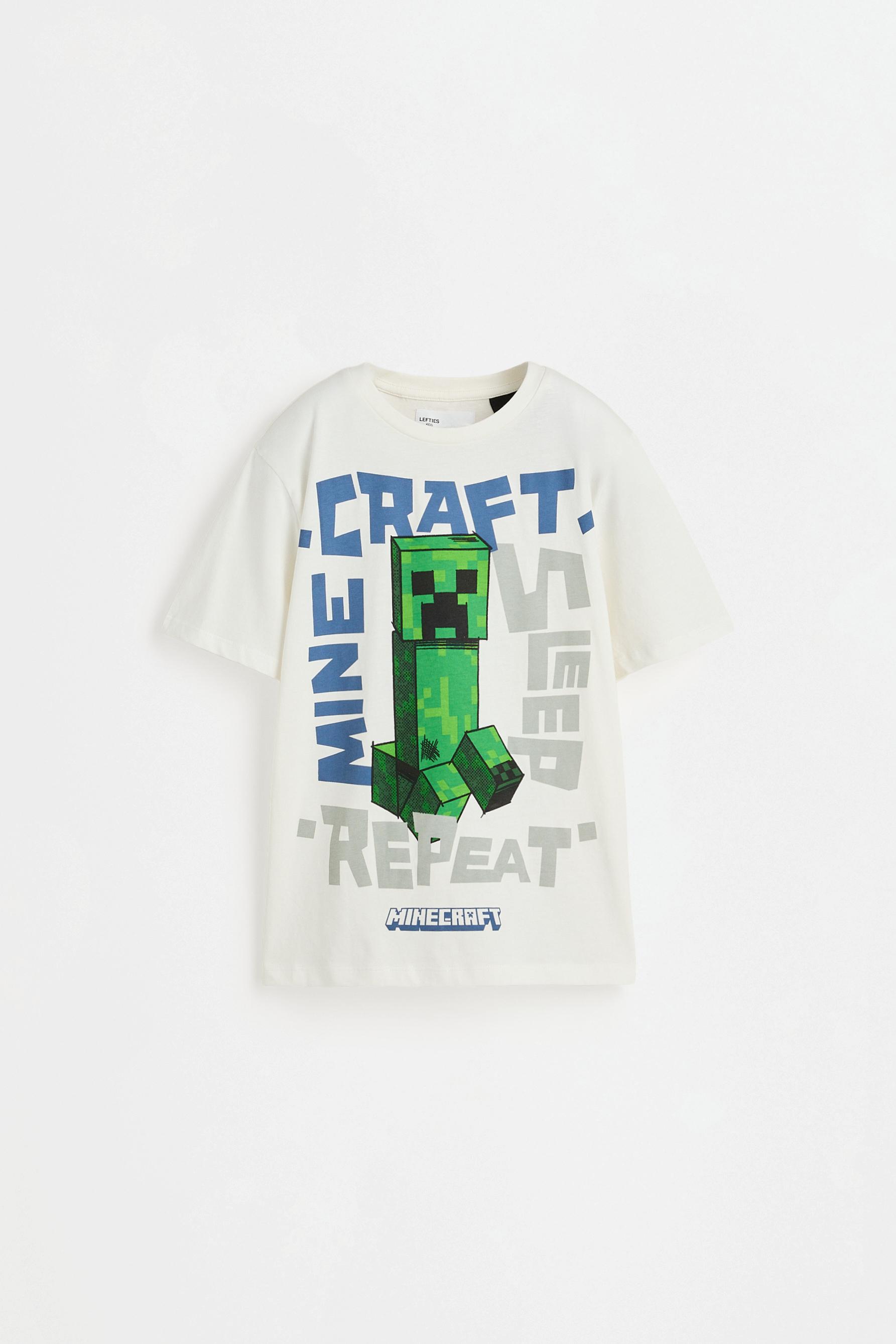 Short Minecraft pyjamas — OFF WHITE