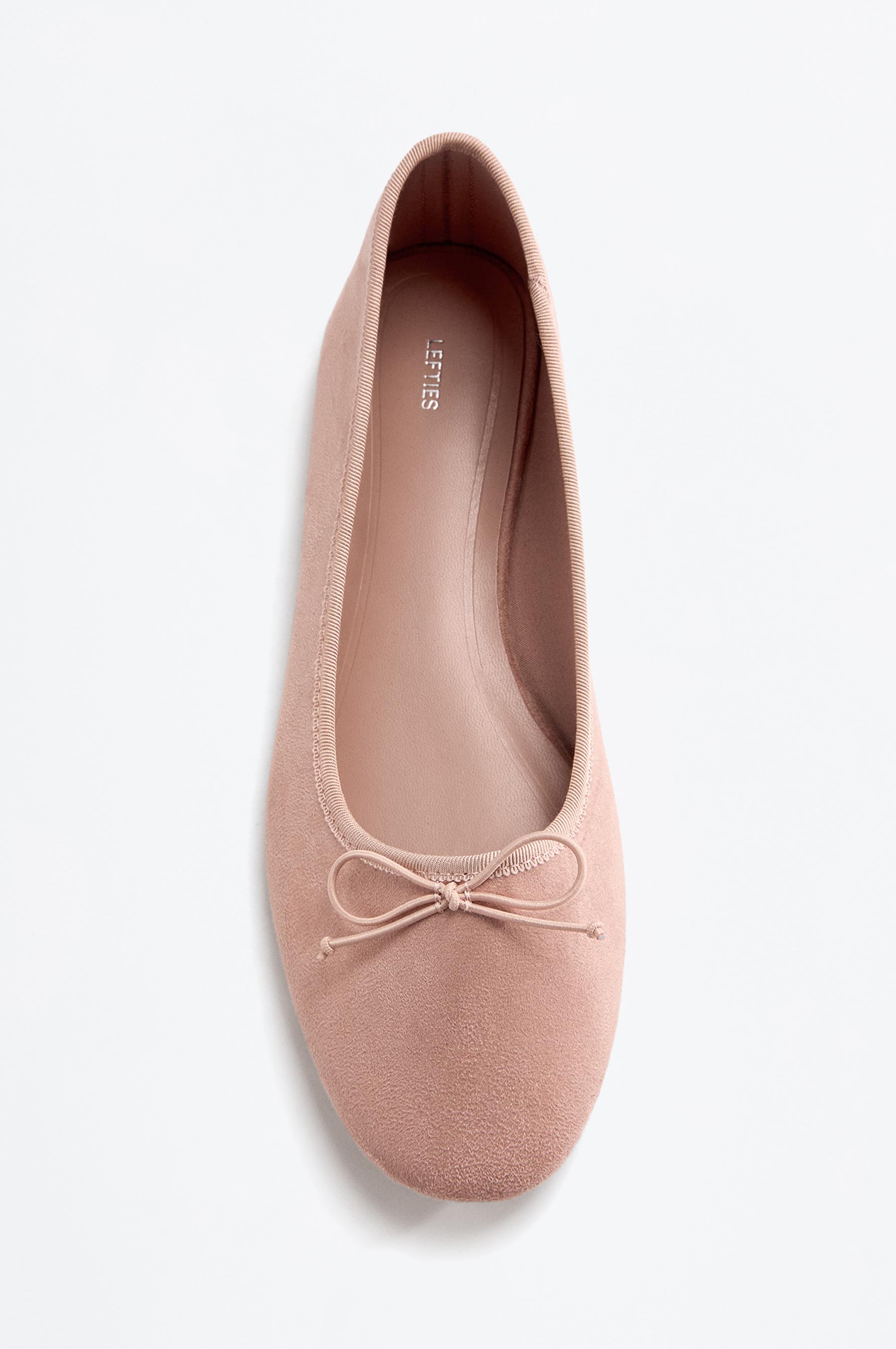 Bow ballet flat — PINK