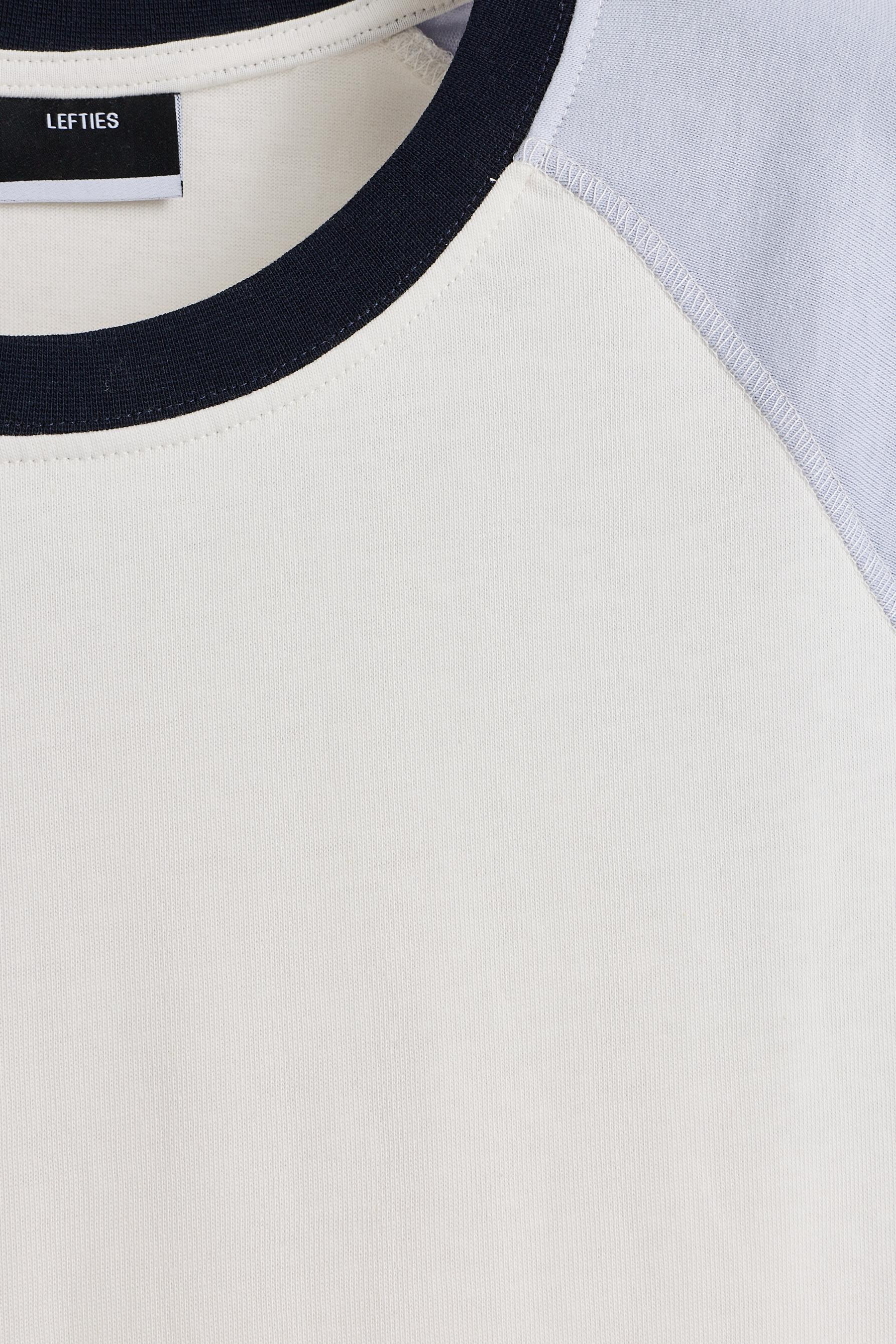 Contrast raglan T-shirt — PALE BLUE