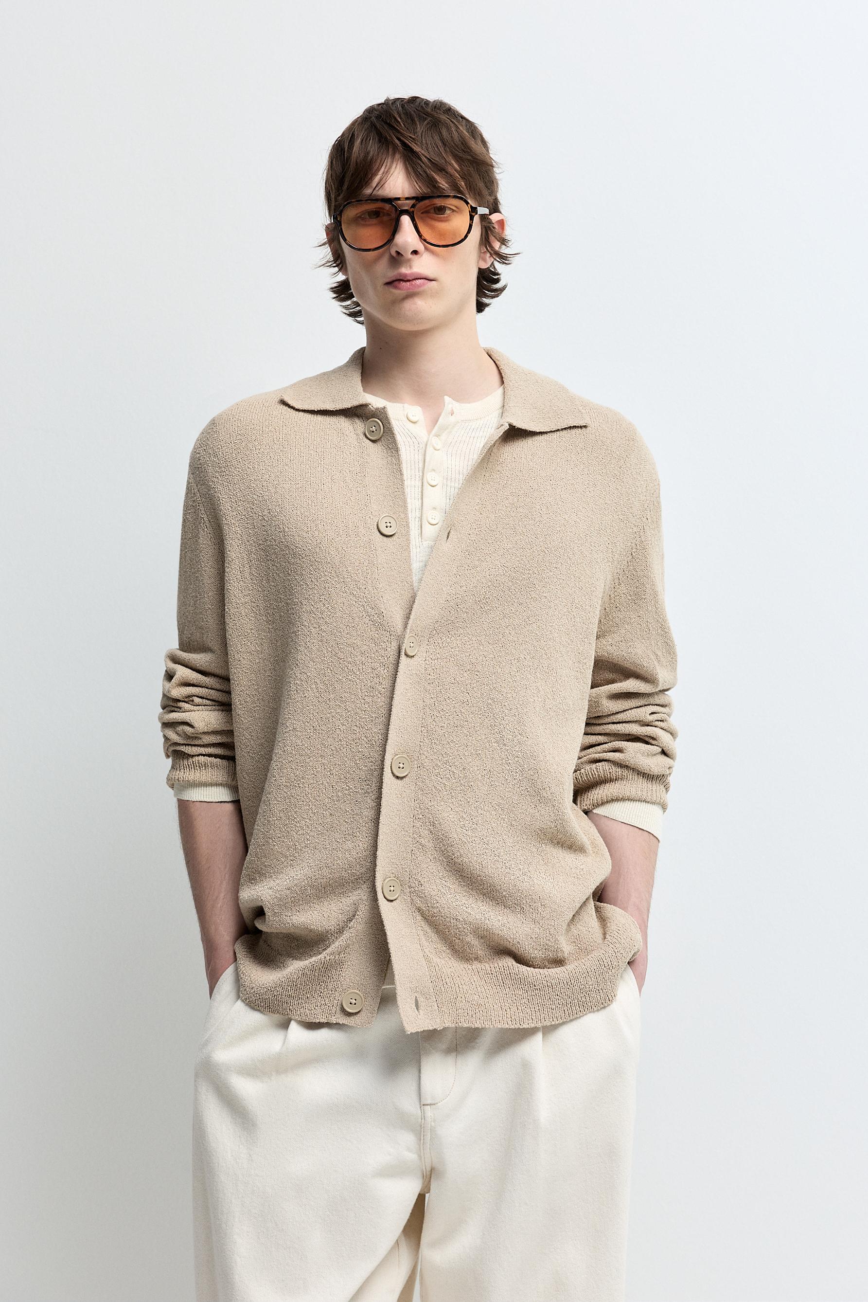 Chaqueta bouclé botones