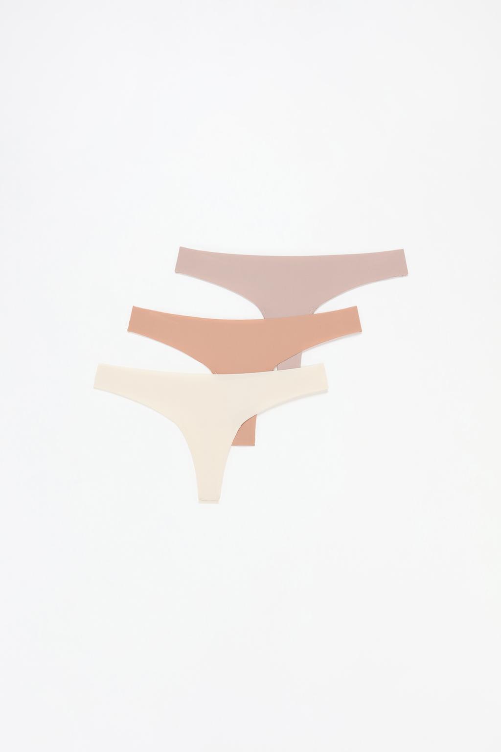 3-Pack of microfibre thongs