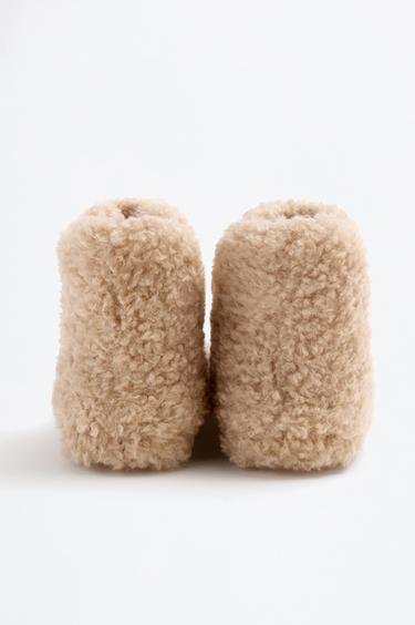 Faux fur ankle boots — ECRU 4