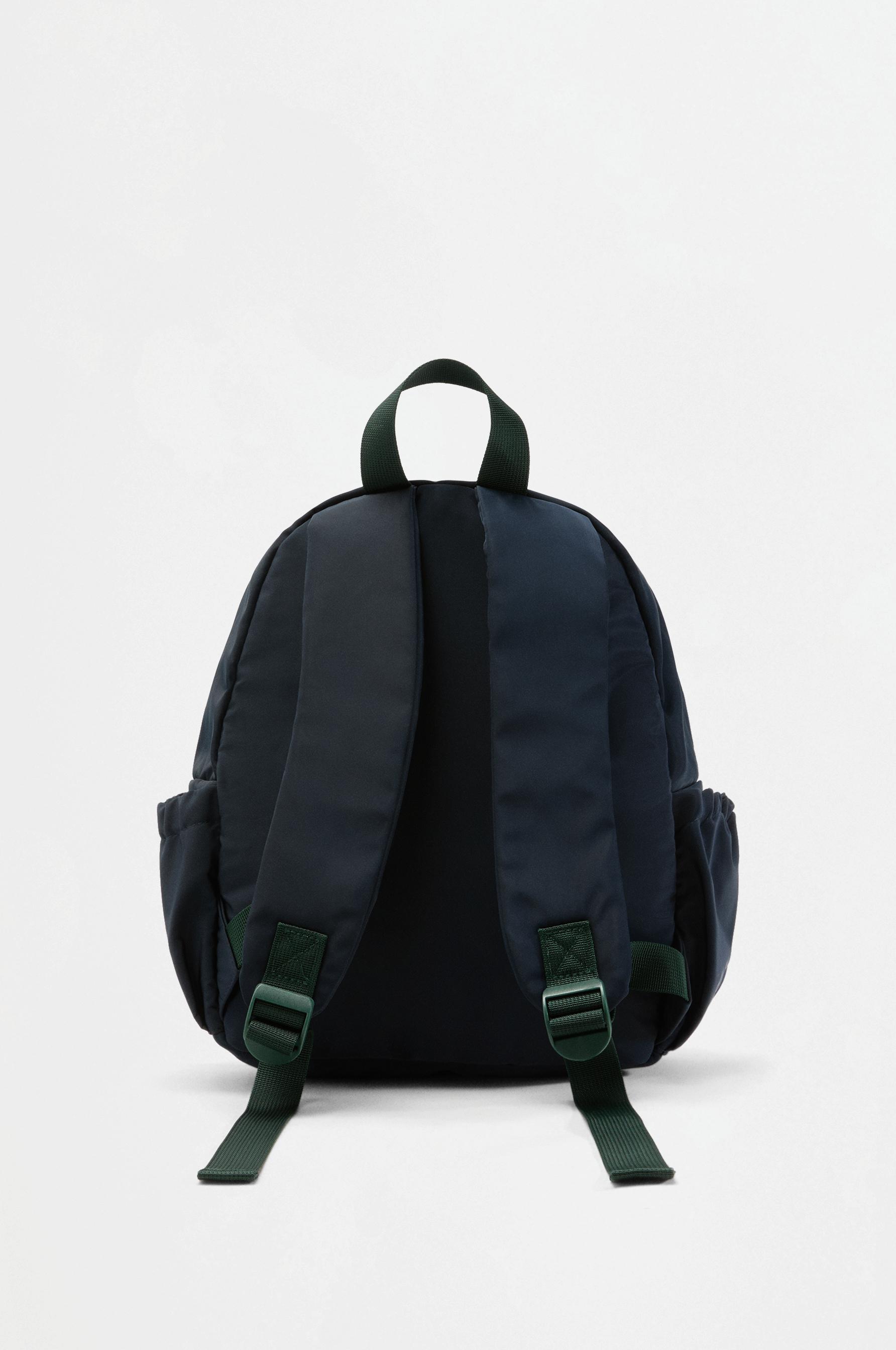 Quilted backpack — NAVY BLUE