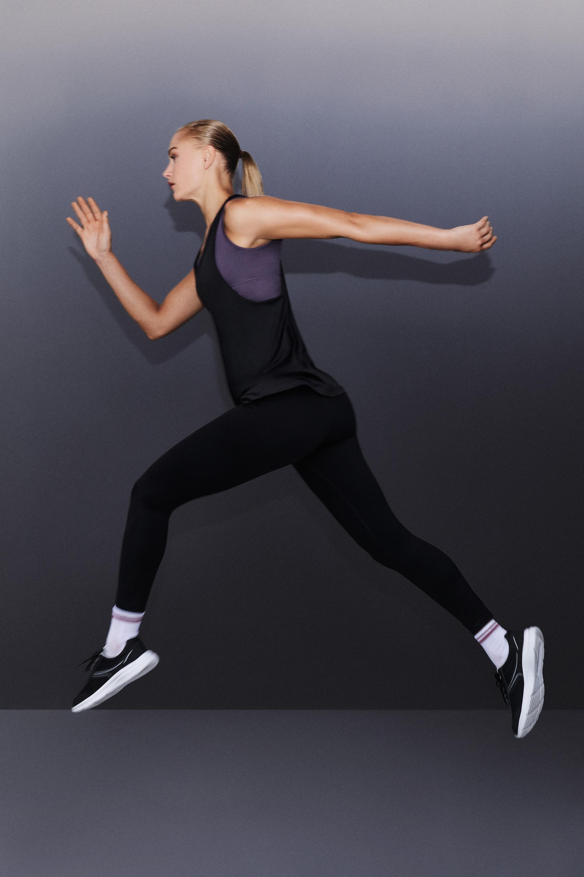 Basic sports leggings — BLACK