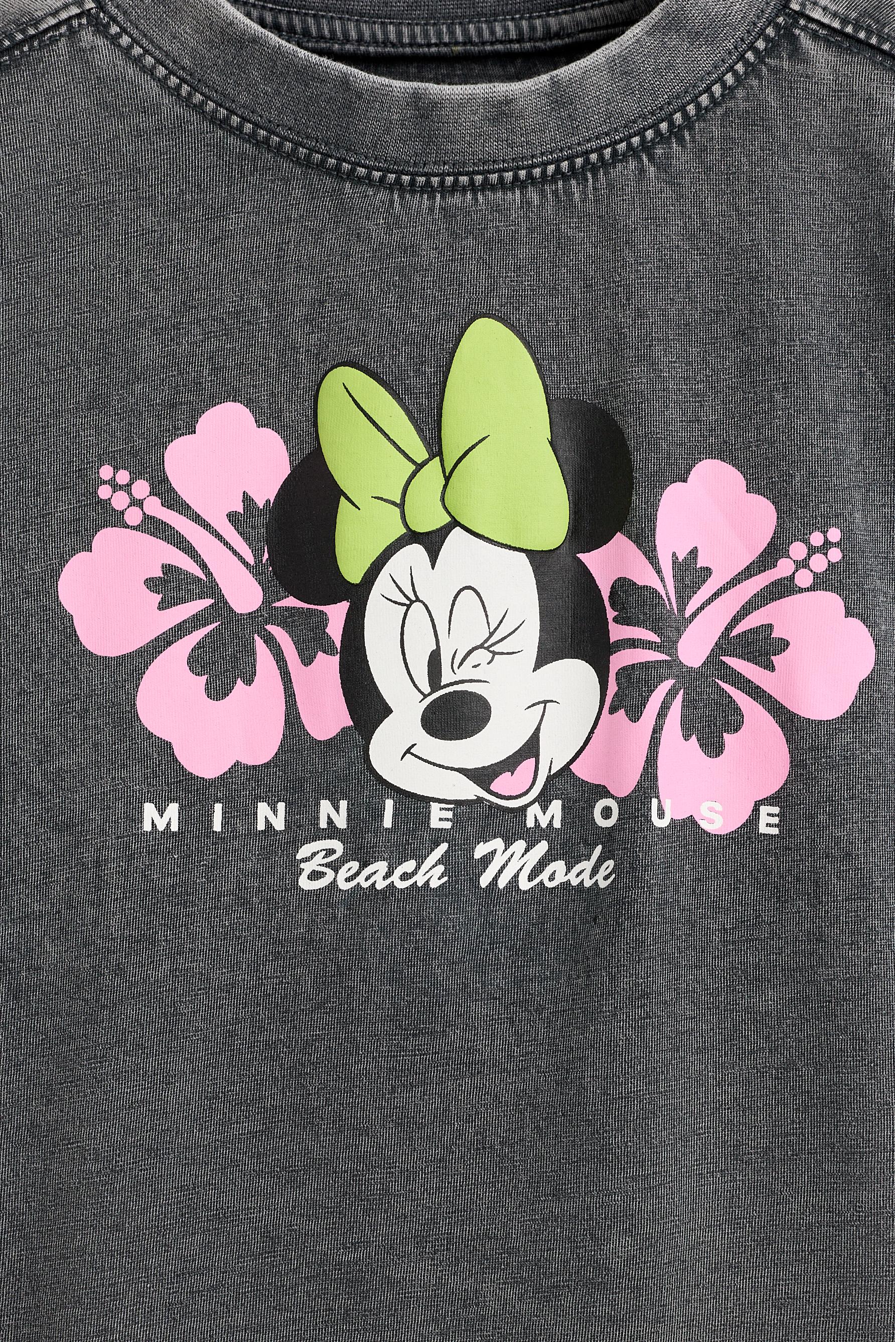 Minnie Mouse ©Disney faded-effect T-shirt — ANTHRACITE GREY