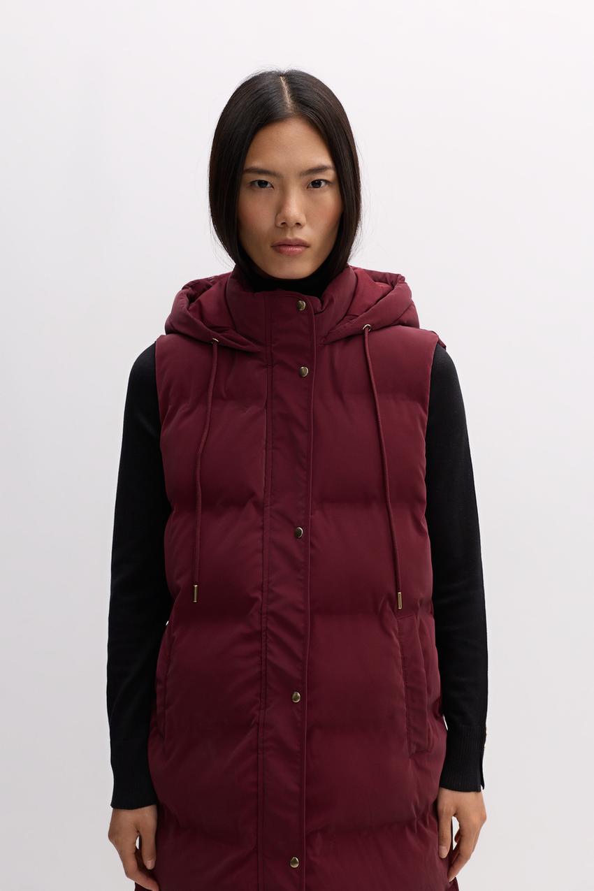 Long padded gilet Waistcoat CLOTHING Woman Lefties Morocco