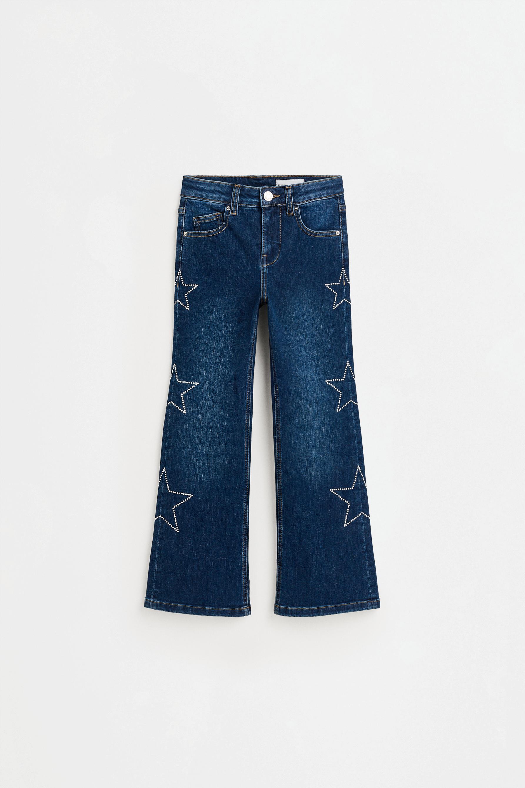 Jeans flare con estrellas