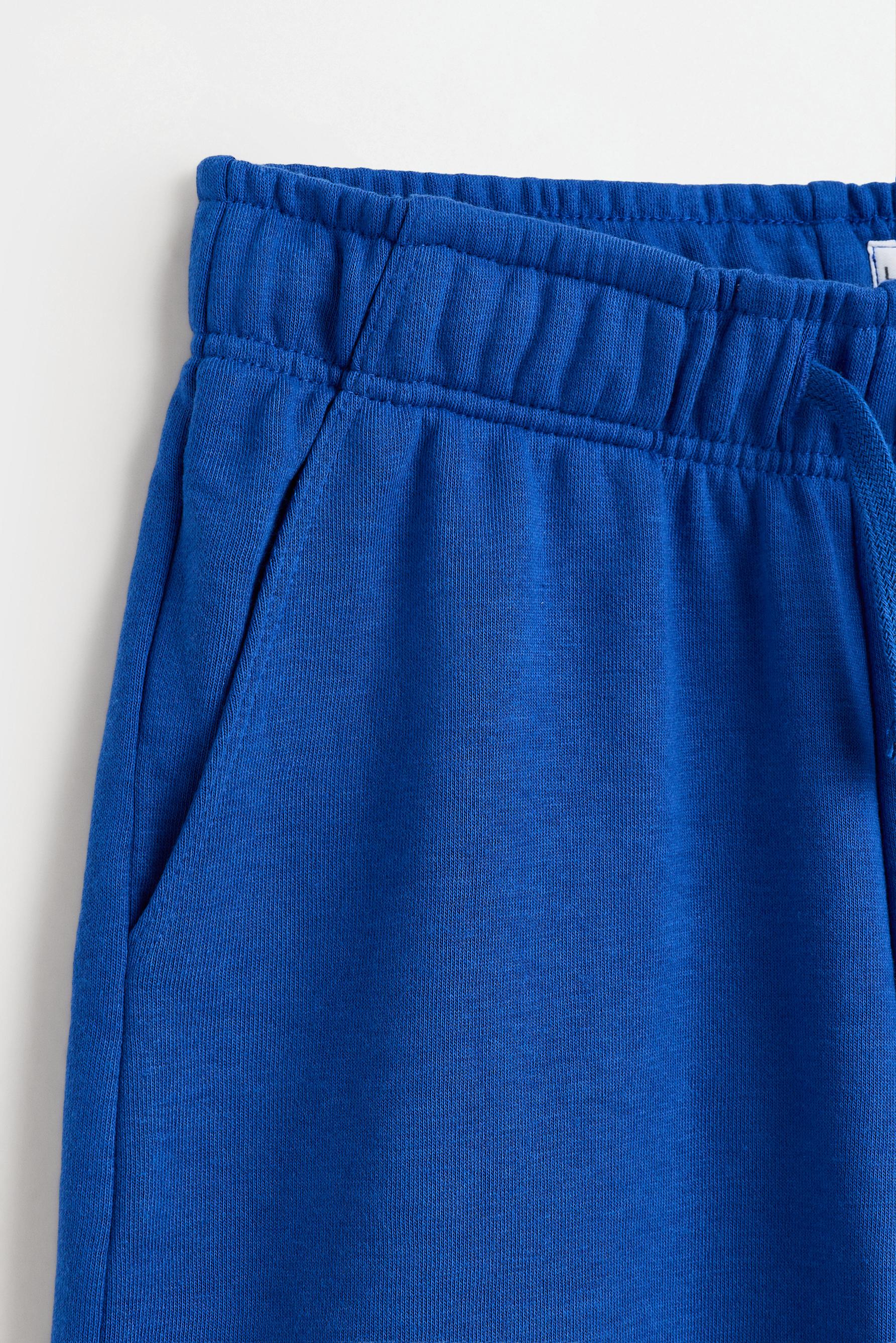 Jogger plush Bermuda shorts — INK BLUE