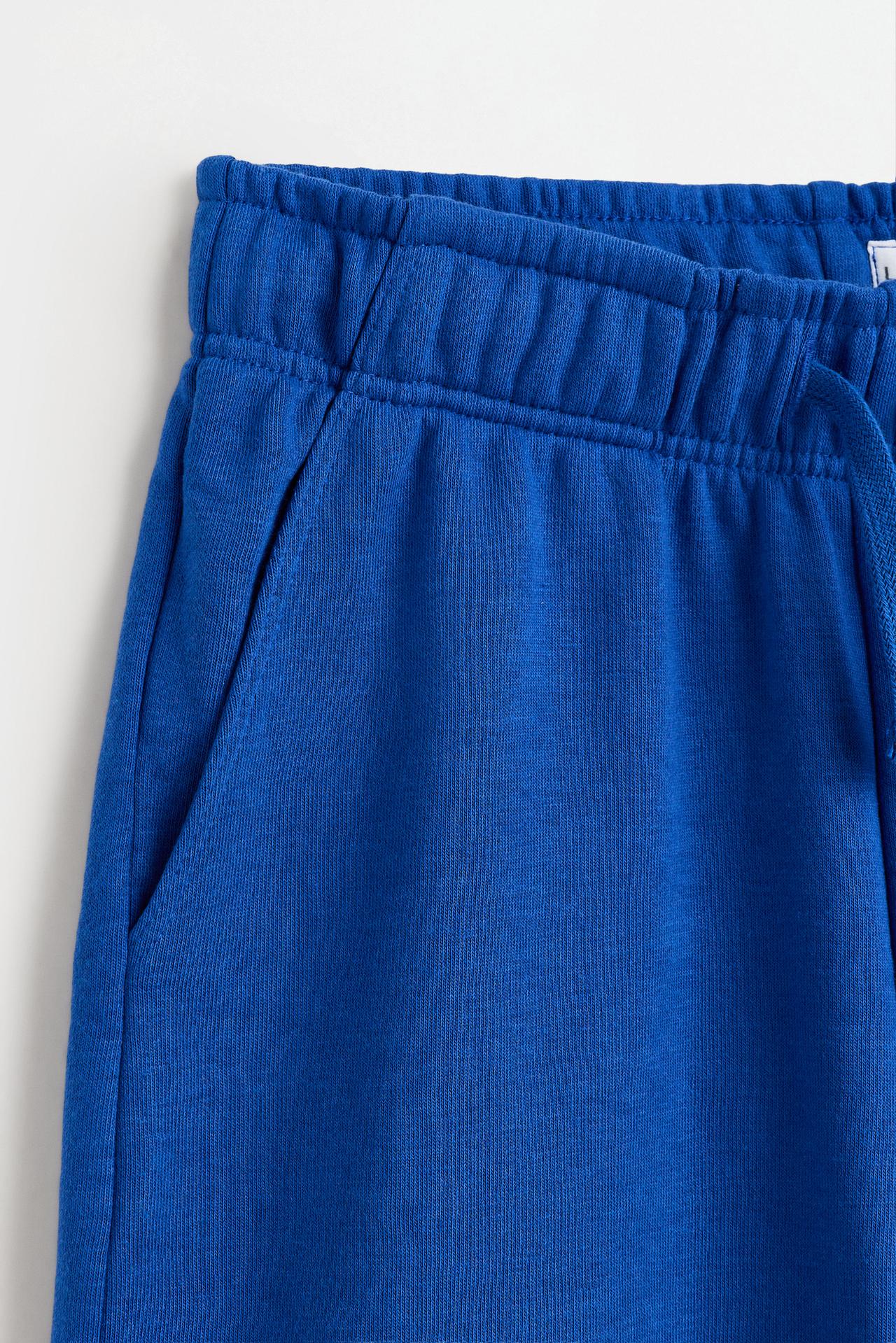 Jogger plush Bermuda shorts — INK BLUE