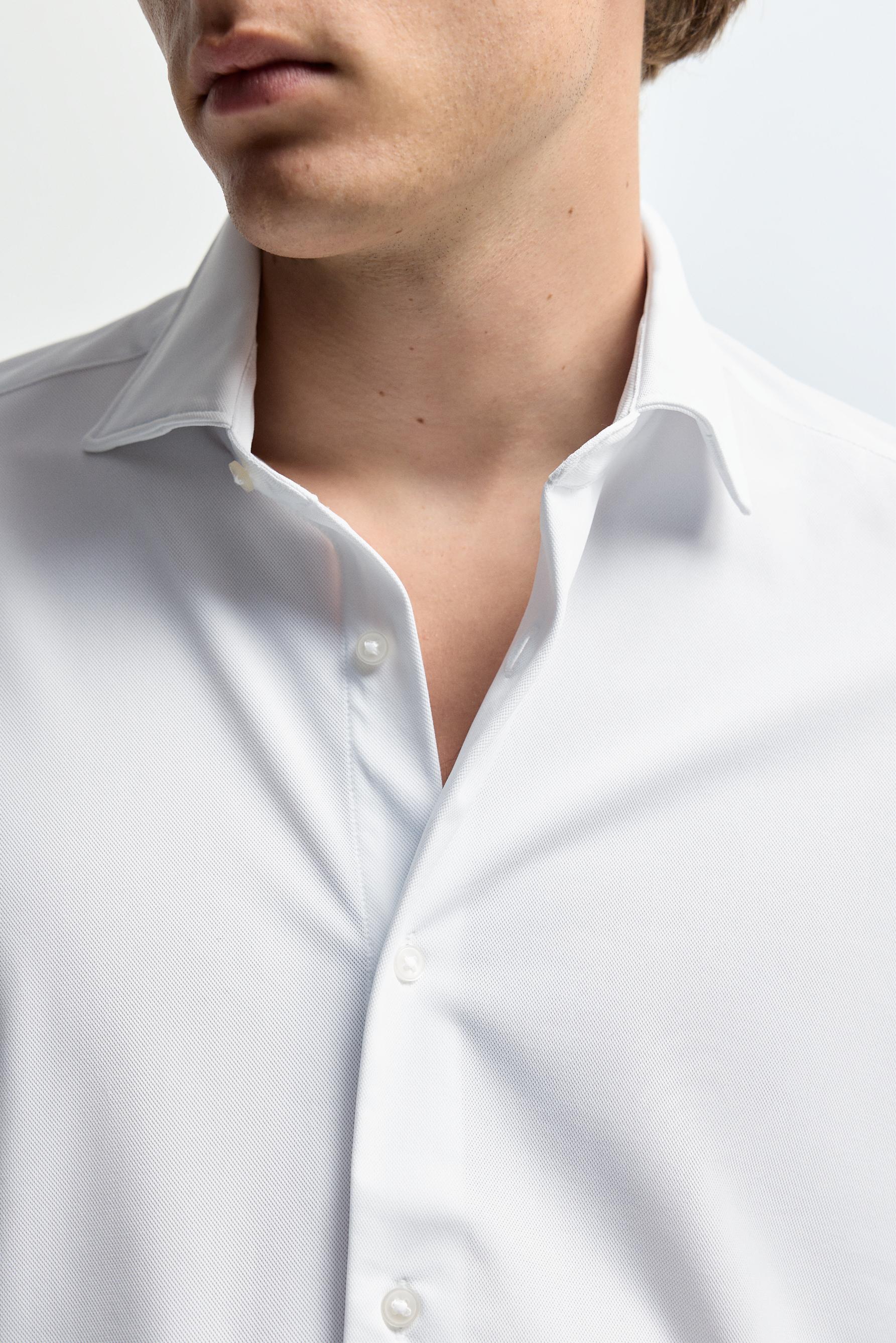 Slim fit tailored shirt — WHITE