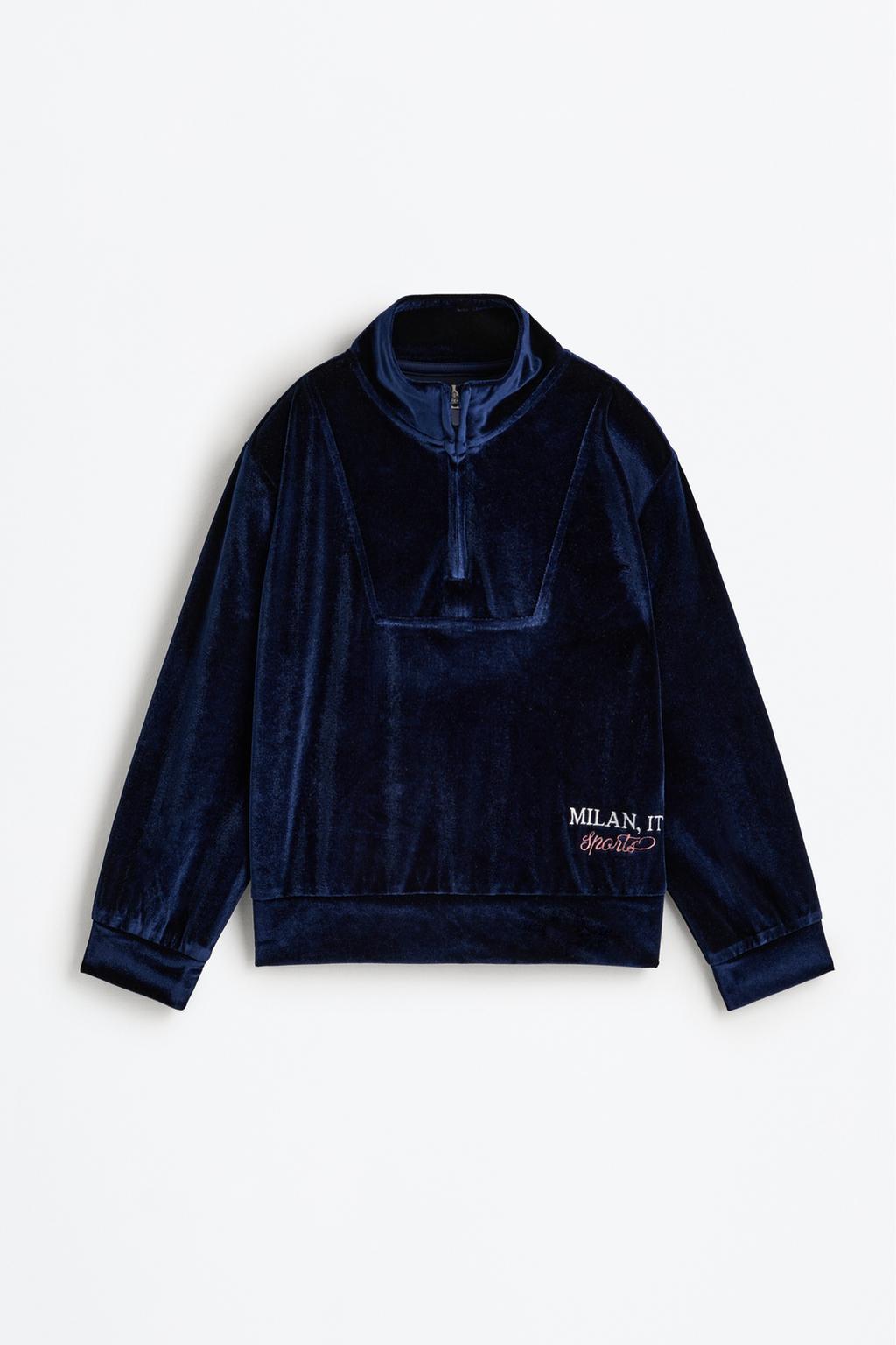 Sudadera aterciopelada