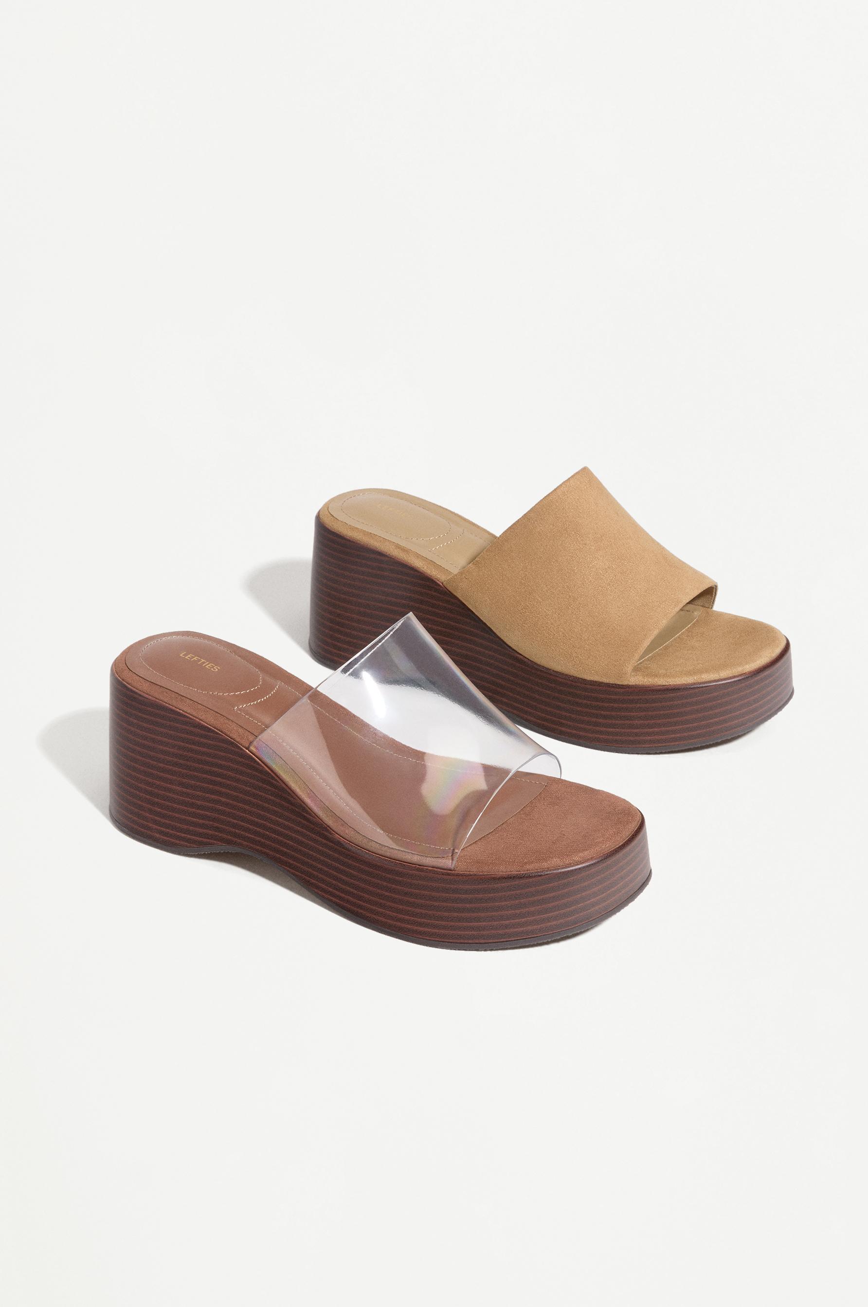 Wood vinyl wedge — TRANSPARENT