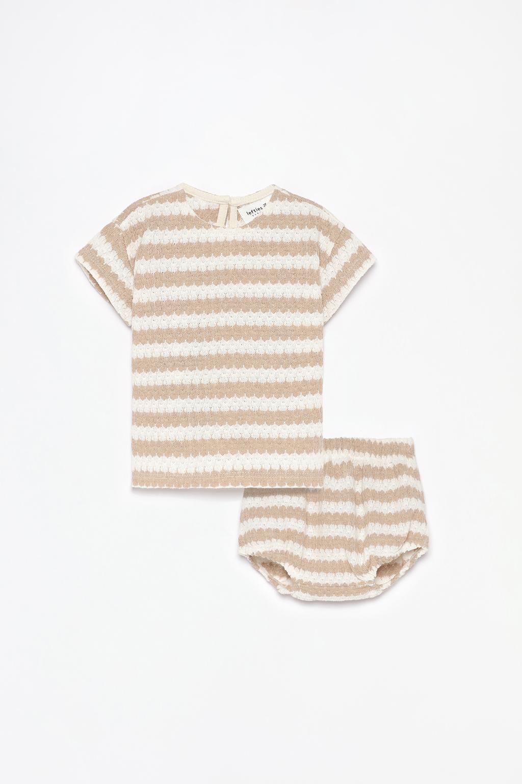 Completo maglietta e slip punto tagliato